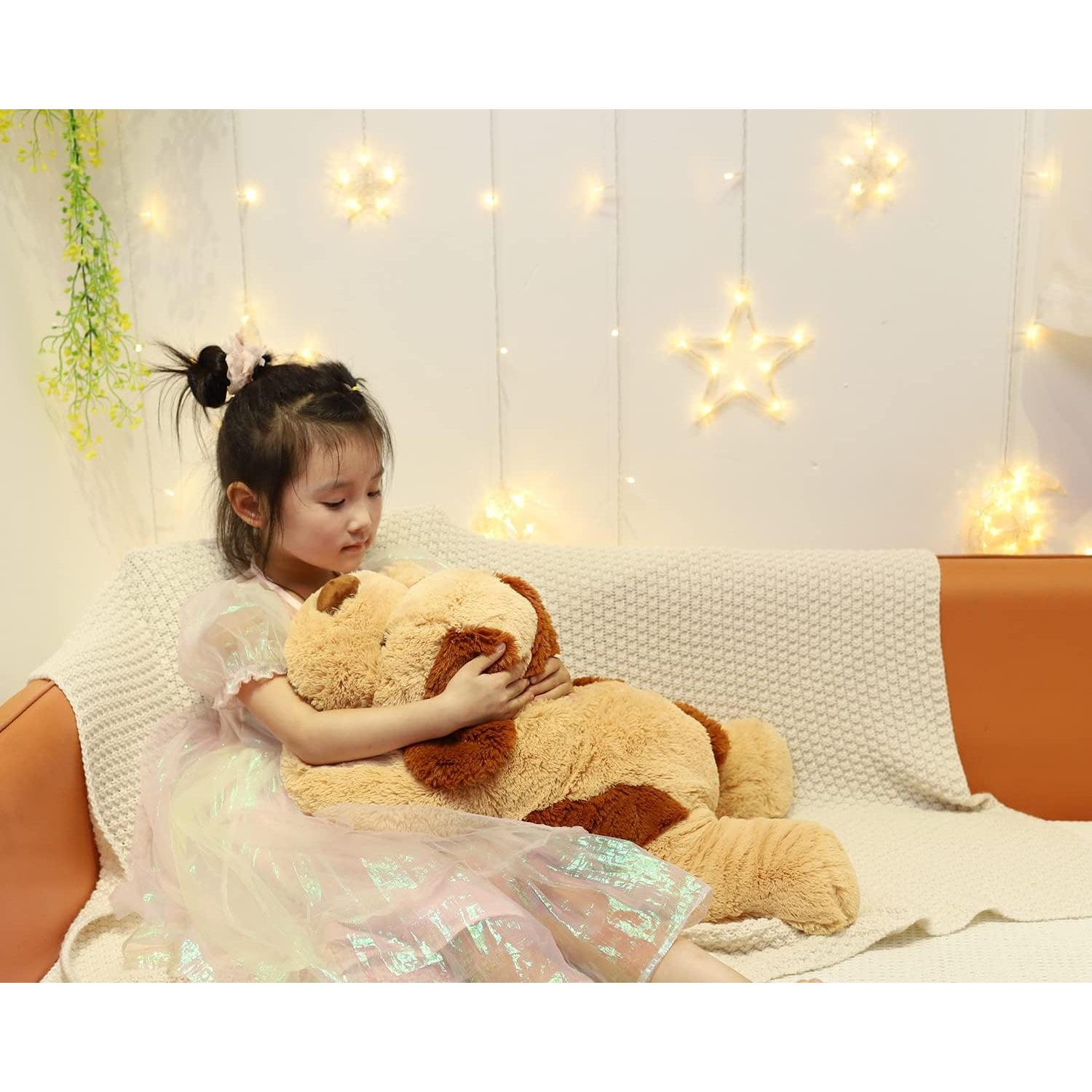 Perro de Peluche con Peso YESGIRL 68 cm 2.27 kg Marrón Claro