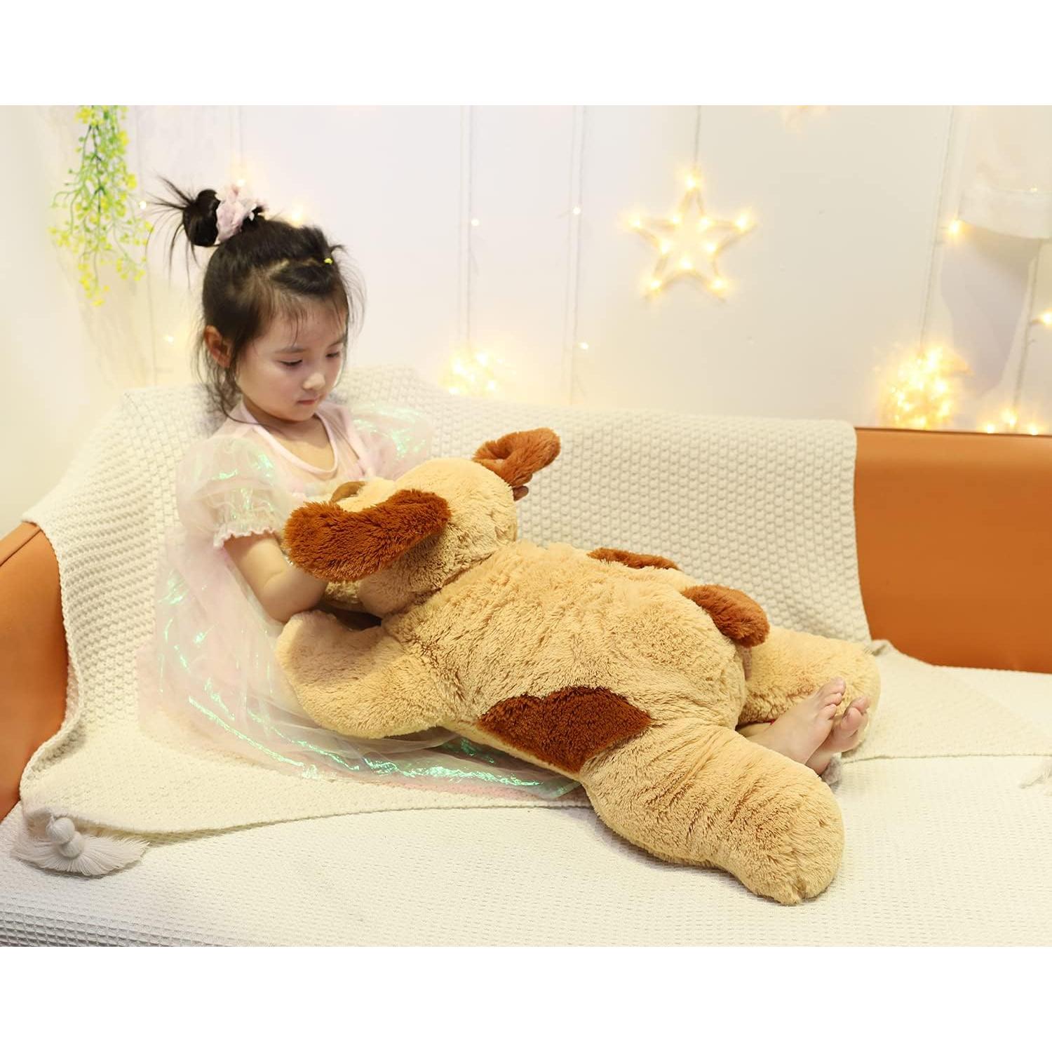 Perro de Peluche con Peso YESGIRL 68 cm 2.27 kg Marrón Claro