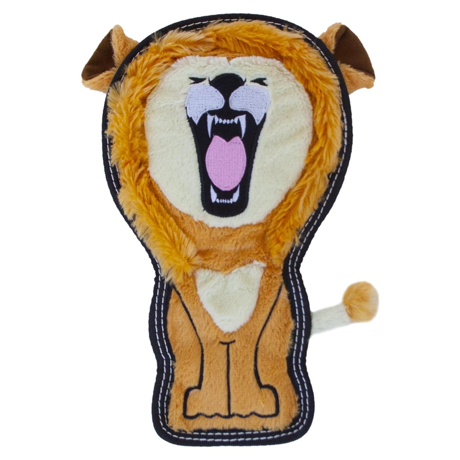 Juguete de perro de peluche Outward Hound Tough Seamz León Mediano