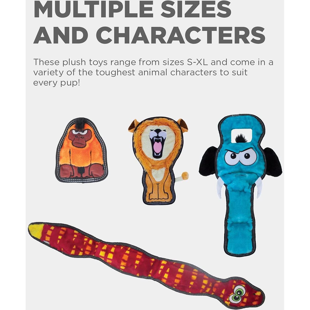 Juguete de perro de peluche Outward Hound Tough Seamz León Mediano