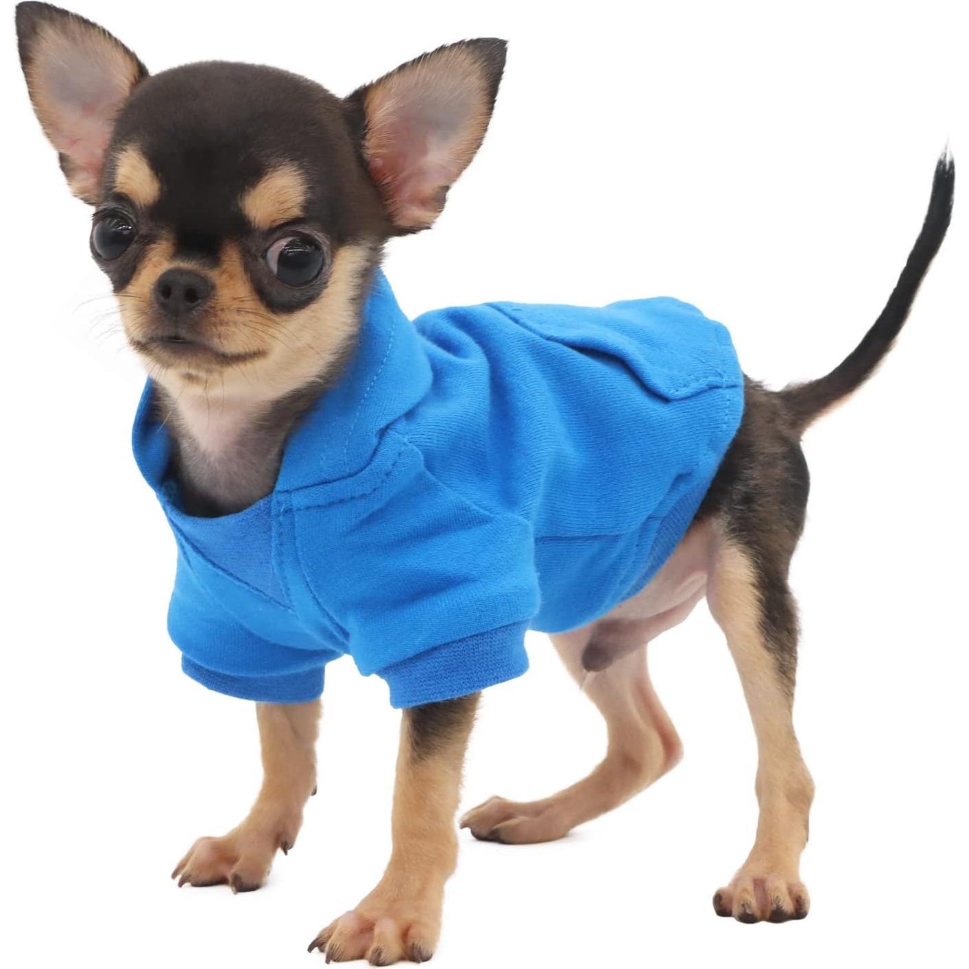 Sudadera LOPHIPETS para Perros Pequeños Azul X-Pequeño