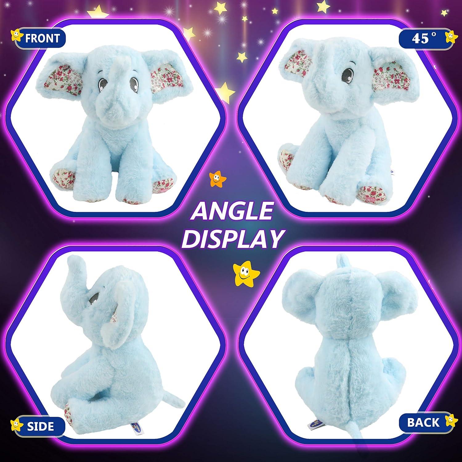 Elefante de Peluche Iluminado BSTAOFY 30 cm LED para Niños