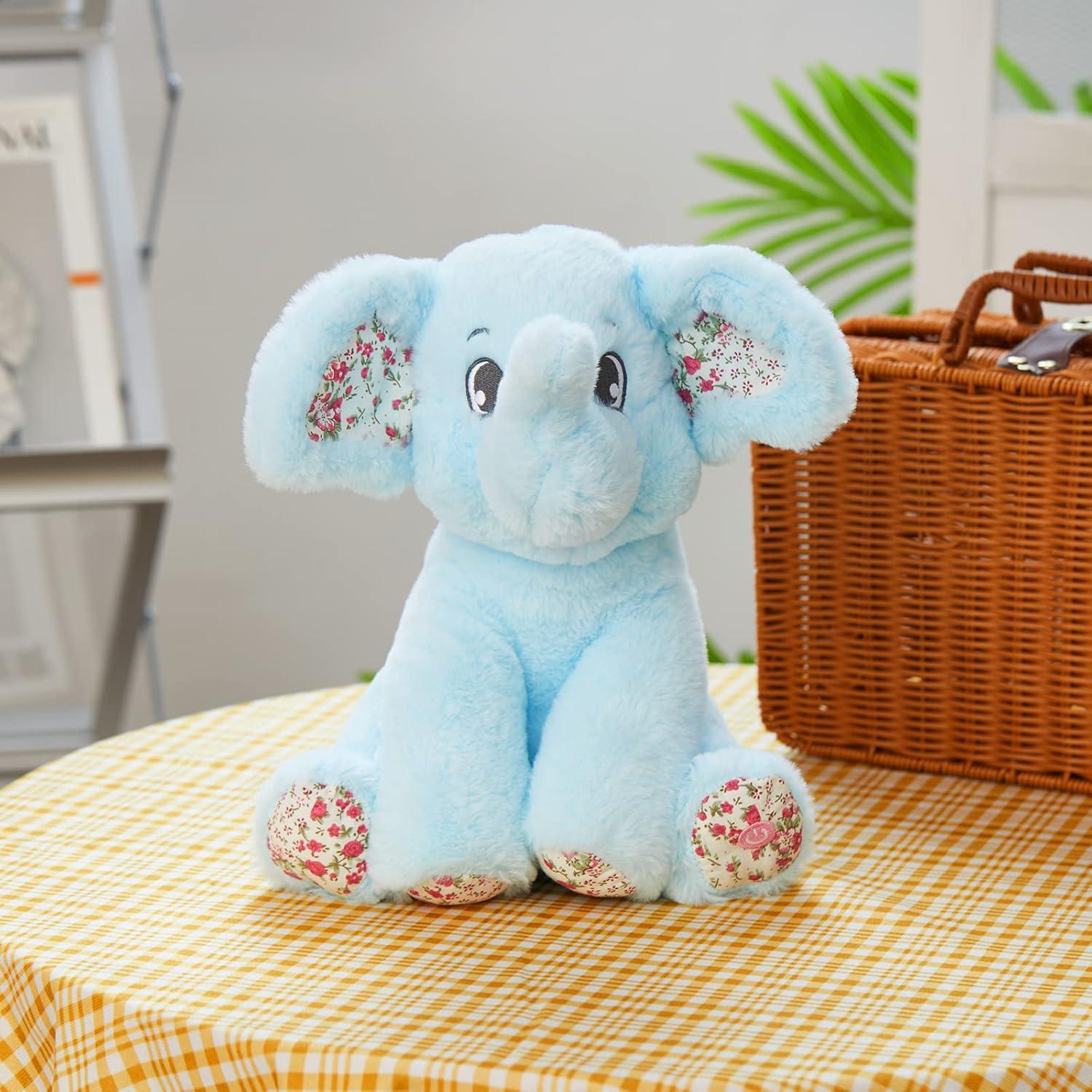 Elefante de Peluche Iluminado BSTAOFY 30 cm LED para Niños