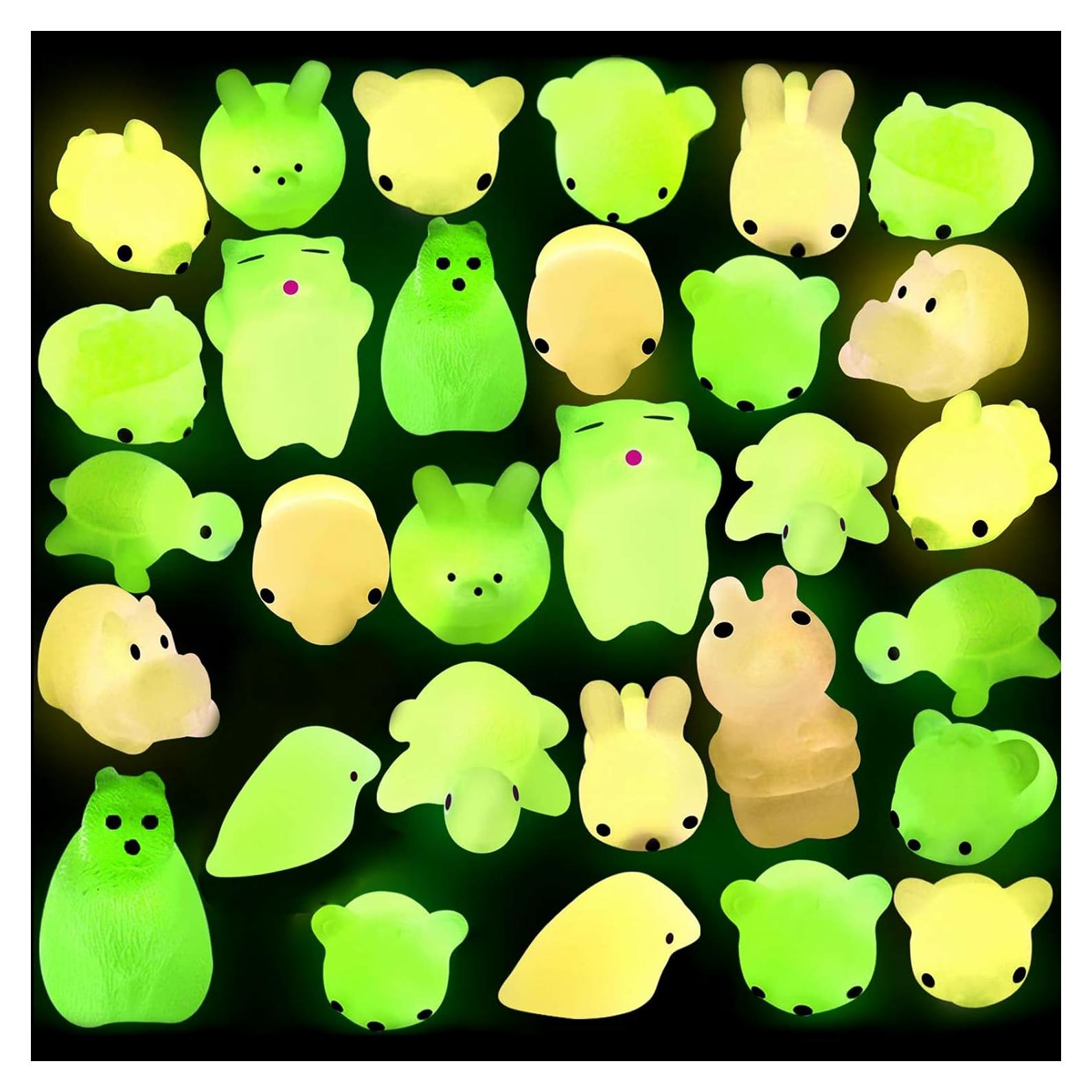 30 Juguetes de Alivio de Estrés Outee Brillantes en la Oscuridad