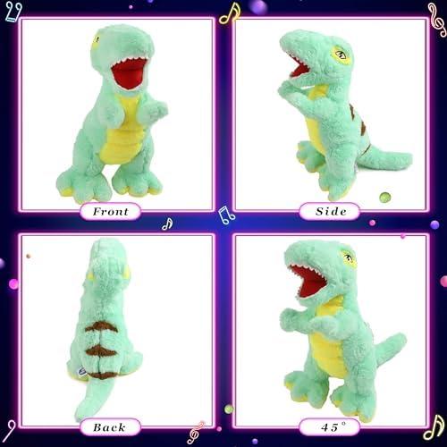 Juguete de Peluche Dinosaurio T-Rex Iluminado Guardias Brillantes 35 cm