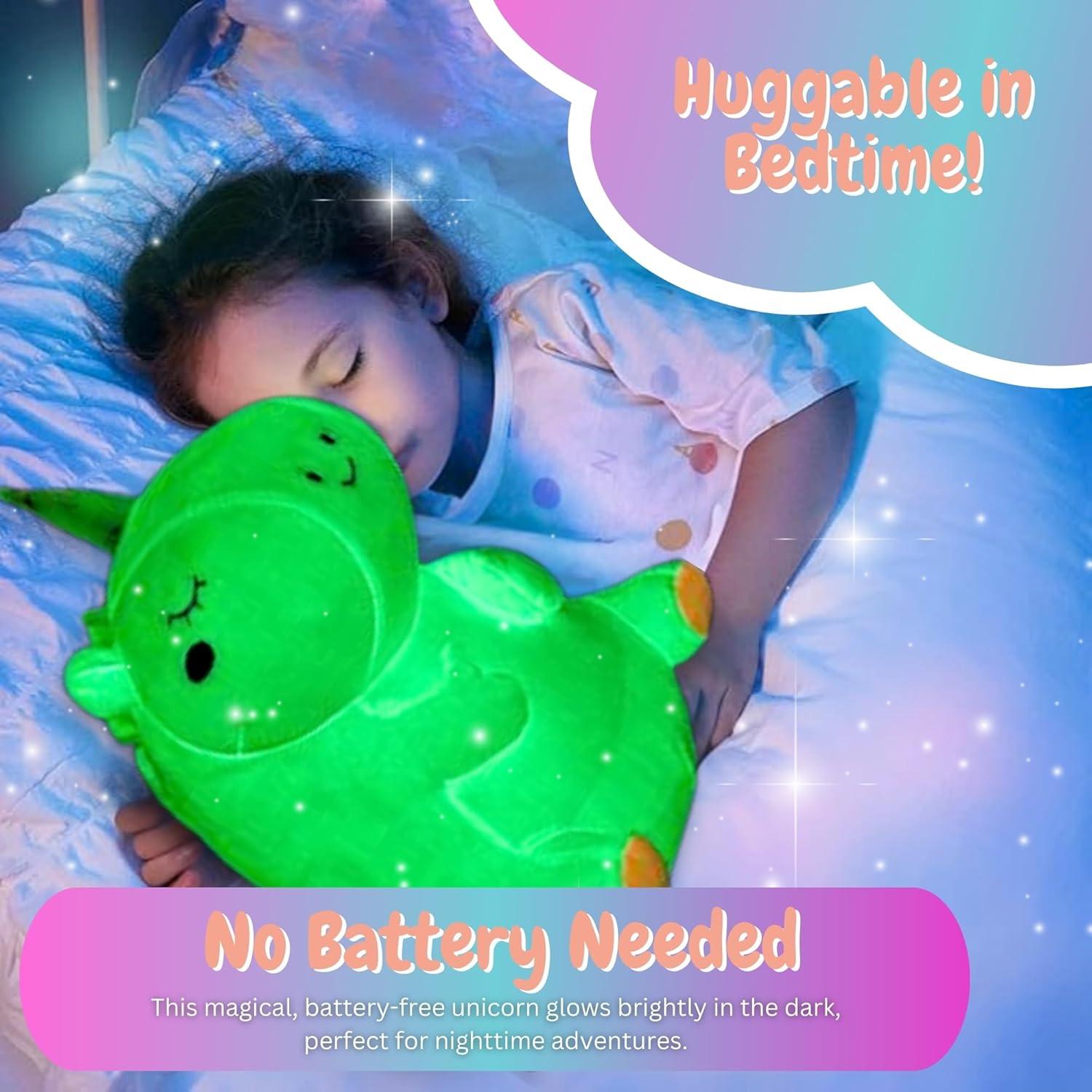 Unicornio de Peluche que Brilla en la Oscuridad Goodscious 31x17x34cm