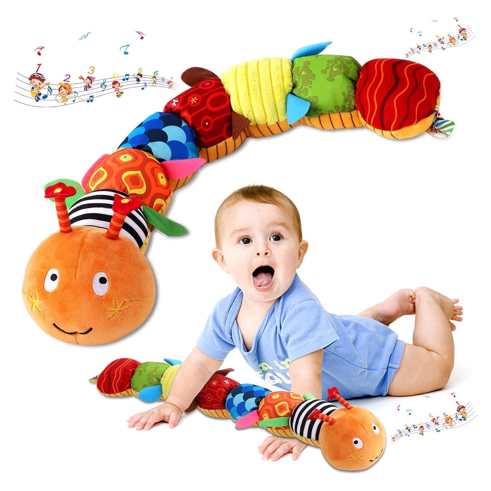 Gusano Musical Suave ZUCOOP 55.88 cm para Bebés 0-3 Años