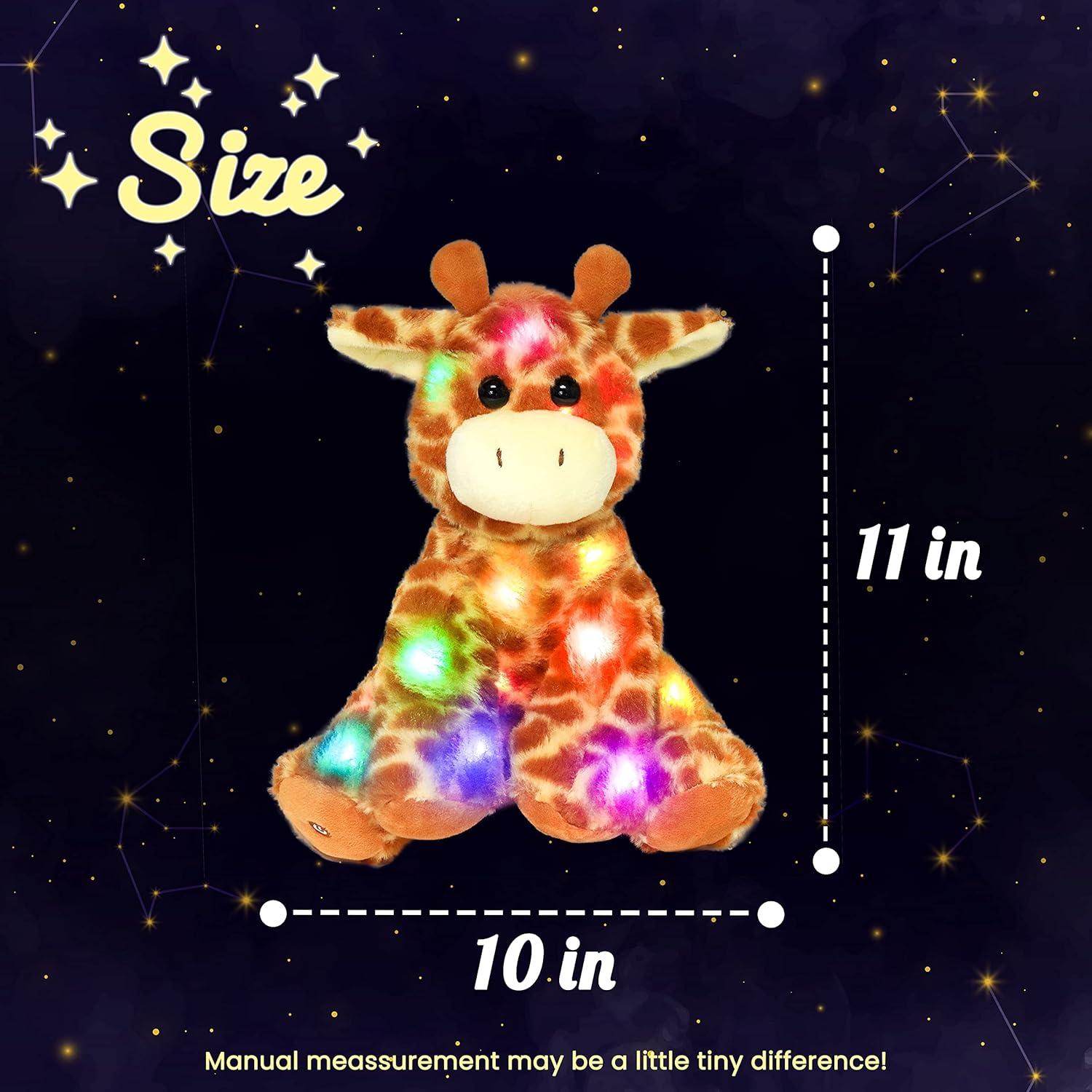 Jirafa de Peluche LED Hopearl 28 cm Luz Nocturna para Niños