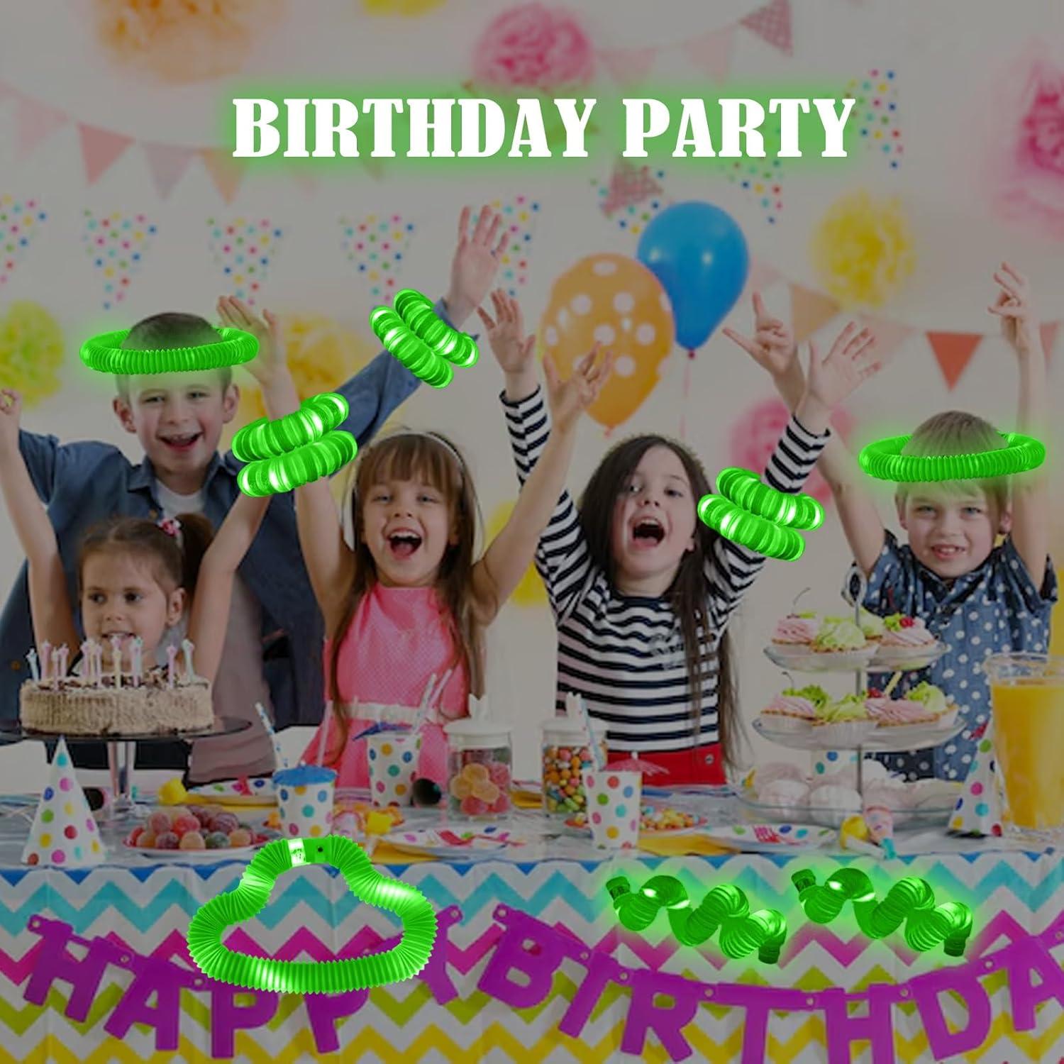 Tuberías Luminosas Fidget 6PCS ERGDUTNK para Fiestas