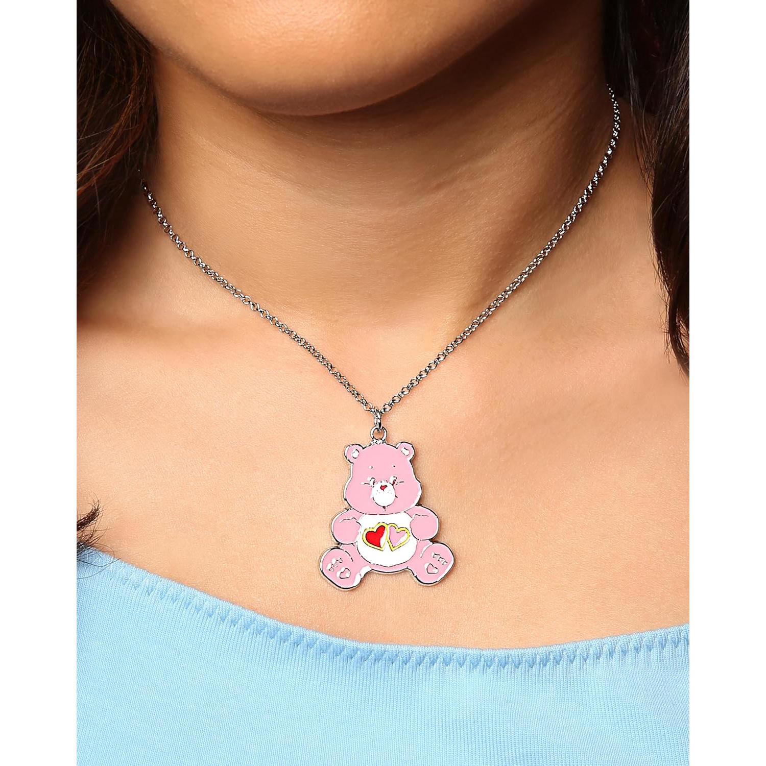 Collares de Amistad Care Bears Sally Rose - Grumpy Bear y Love-a-Lot Bear