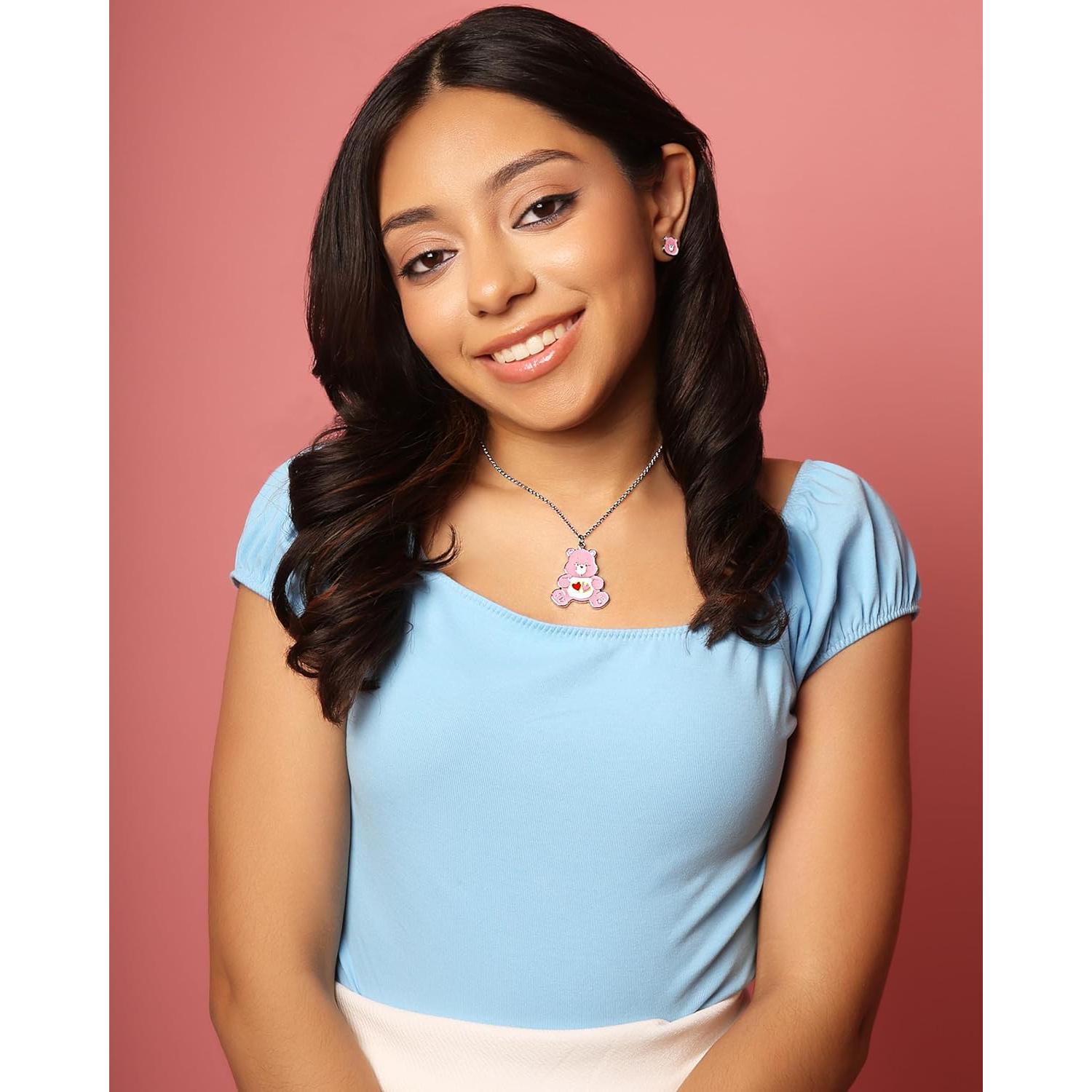 Collares de Amistad Care Bears Sally Rose - Grumpy Bear y Love-a-Lot Bear