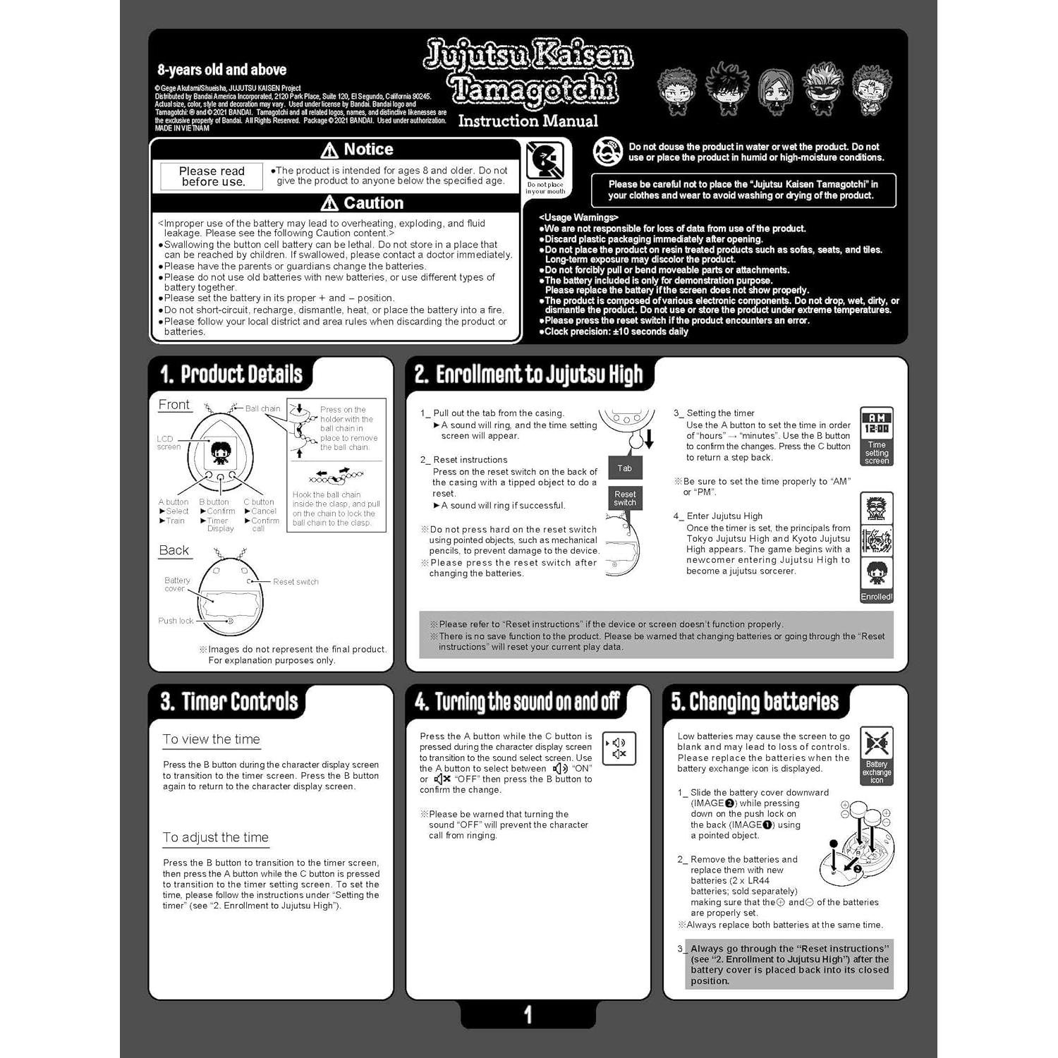 Tamagotchi Nano Jujutsu Kaisen Sukuna - Entrena Hechiceros