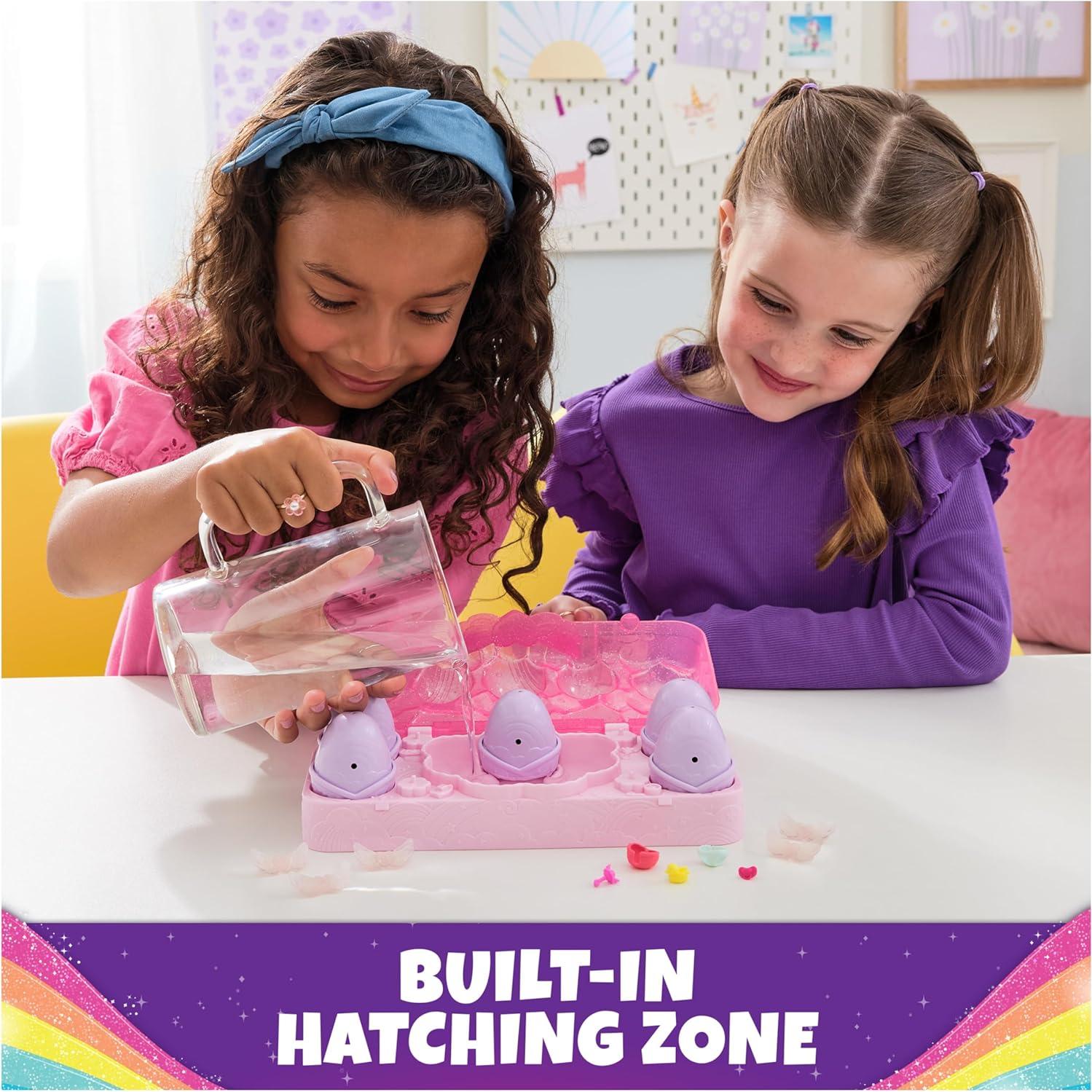 Hatchimals Alive Cartón de Huevo Splash Arcoíris con 5 Figuras