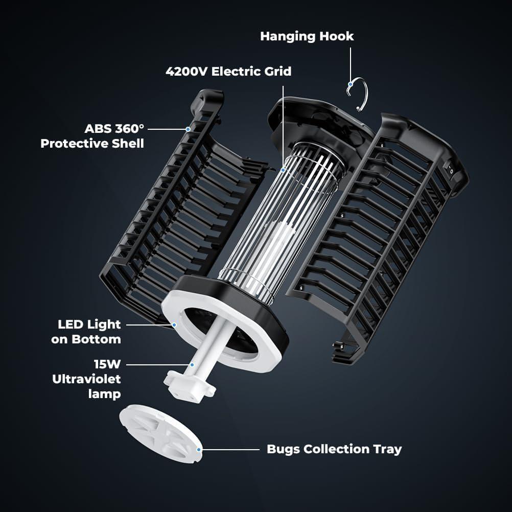 Mata Mosquitos Eléctrico YISSVIC 4200V Impermeable 15W