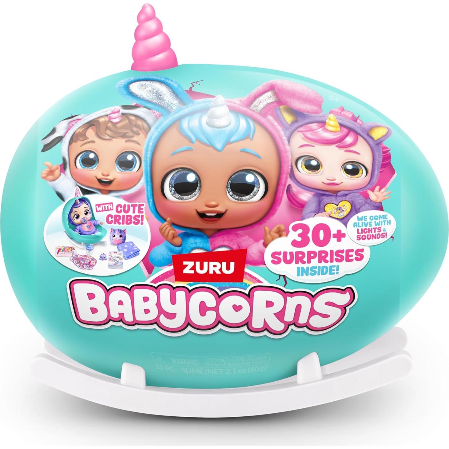 Muñeca Interactiva Babycorns Grande ZURU Gatito con Luces y Sonidos