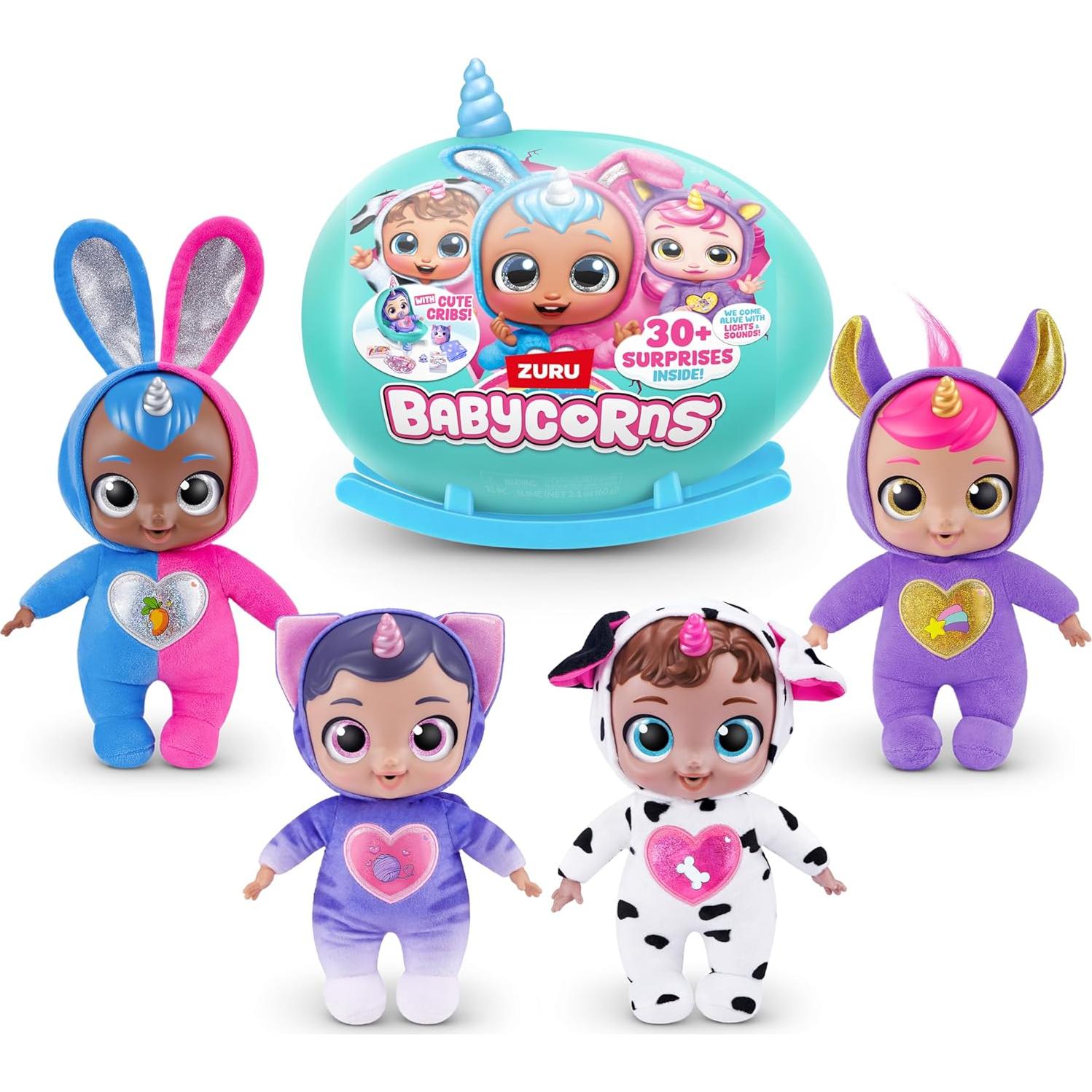 Muñeca Interactiva Babycorns Grande ZURU Gatito con Luces y Sonidos