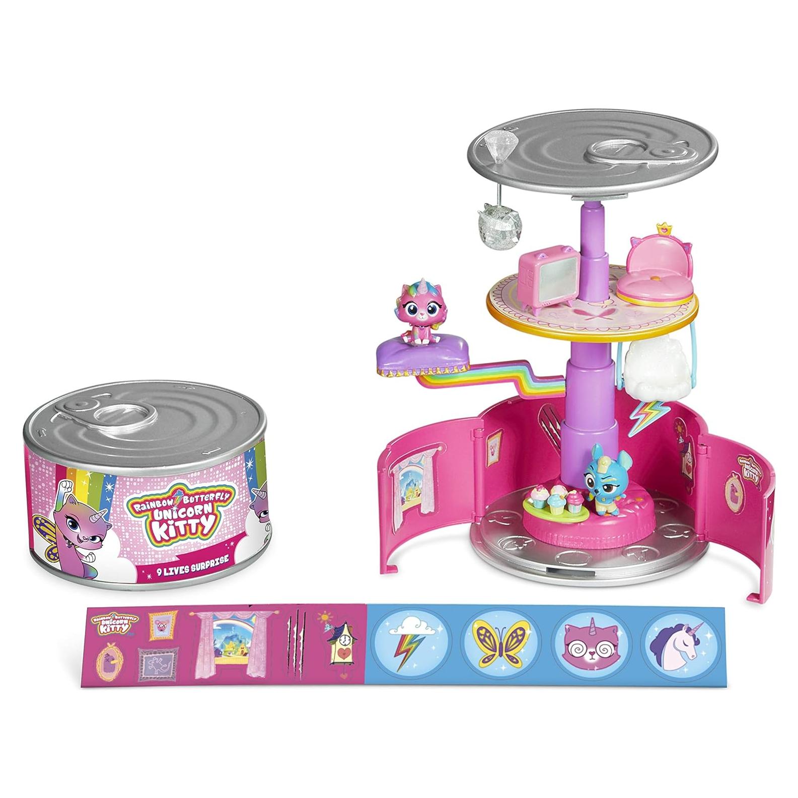 Kitty Unicornio Mariposa Arcoíris 9 Vidas Sorpresa - Funrise