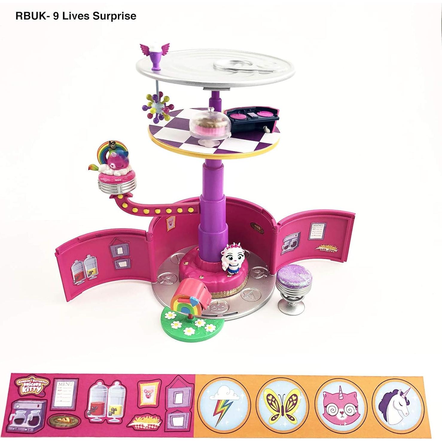 Kitty Unicornio Mariposa Arcoíris 9 Vidas Sorpresa - Funrise