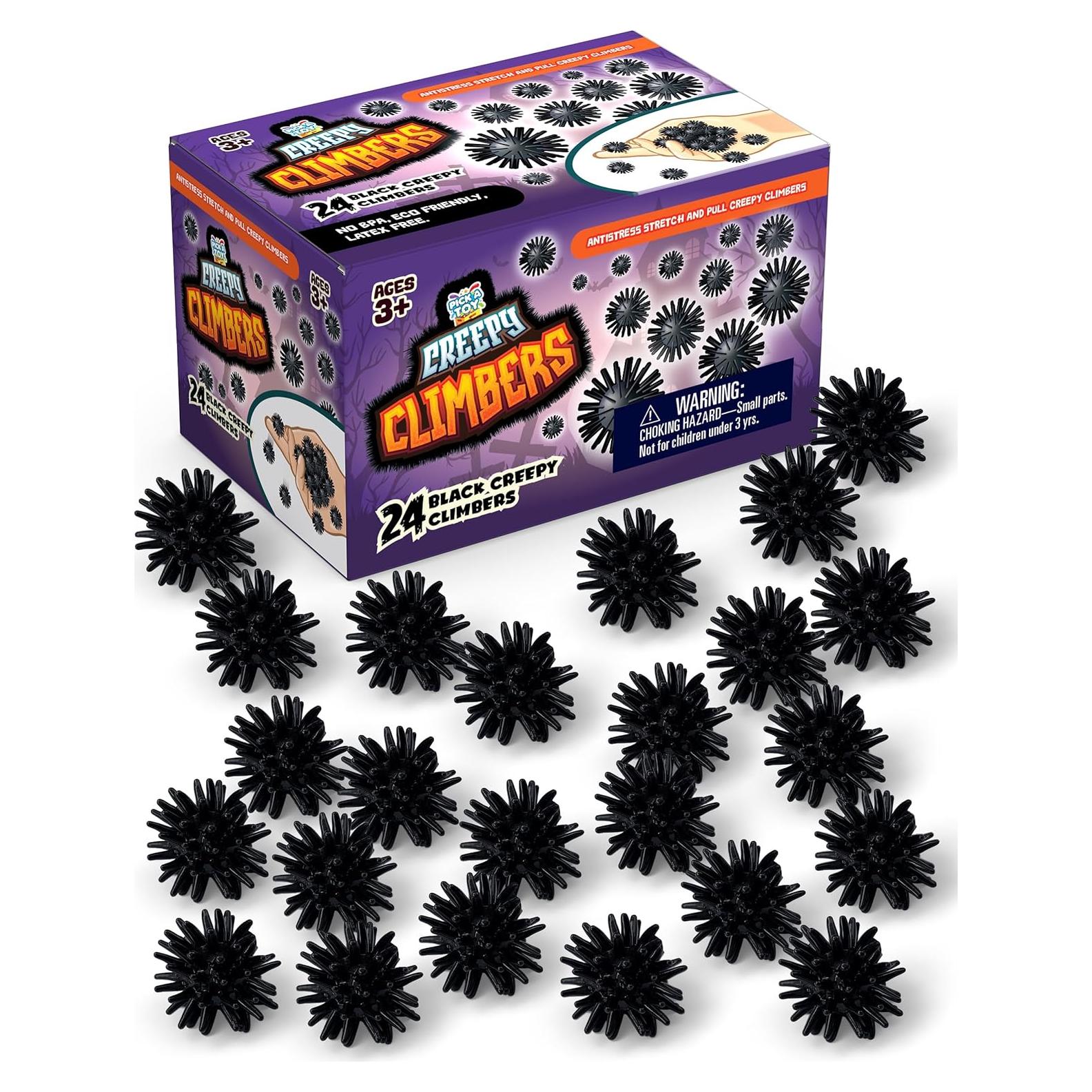 Juguetes Pegajosos de Pared Pick A Toy - 24 Creepy Crawlers