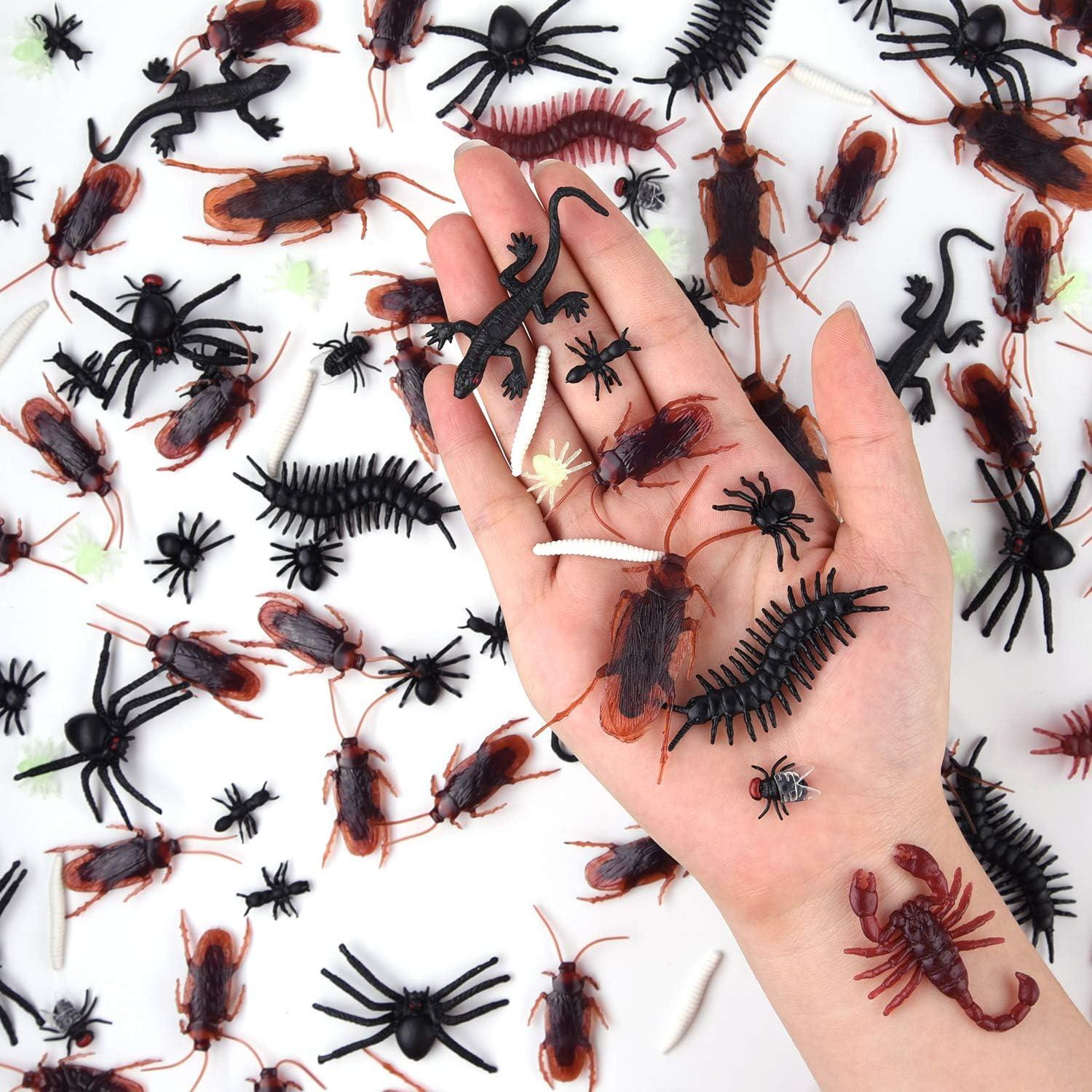 Juguetes de Broma Insectos Plásticos ASTARON 210 Pcs Halloween