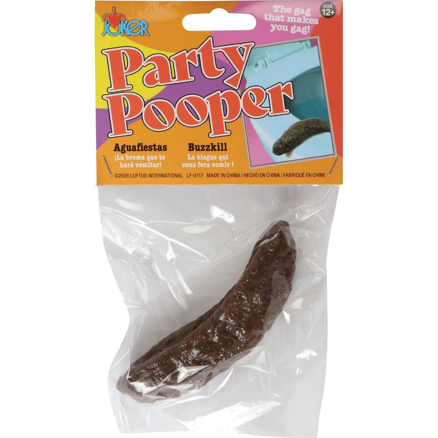 Juguete de Caca Falsa Loftus Gross Party Pooper 10.16 cm