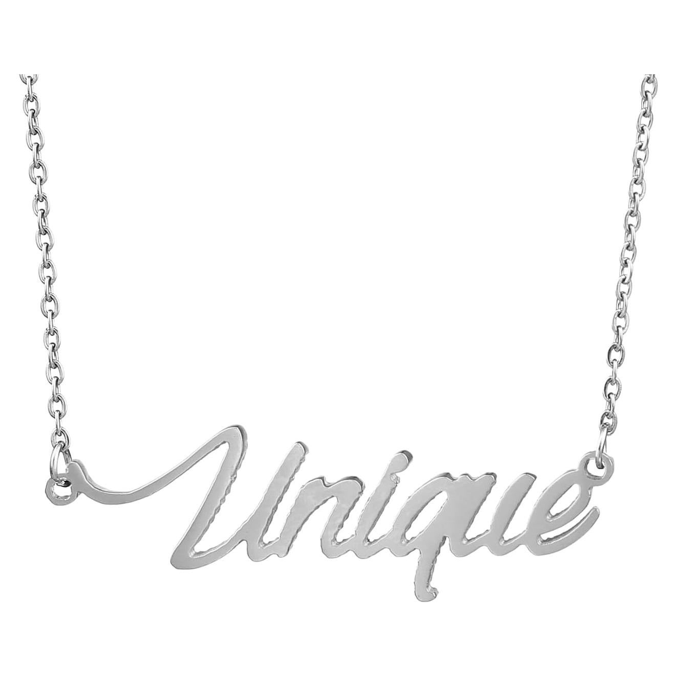 Collar de Nombre Personalizado AOLO Acero Inoxidable 35.6 cm