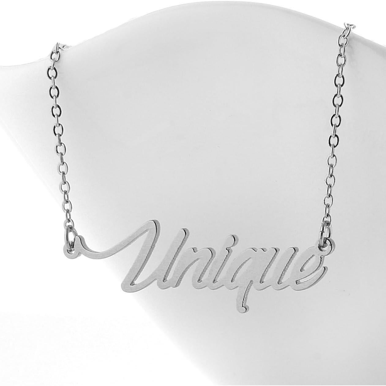 Collar de Nombre Personalizado AOLO Acero Inoxidable 35.6 cm