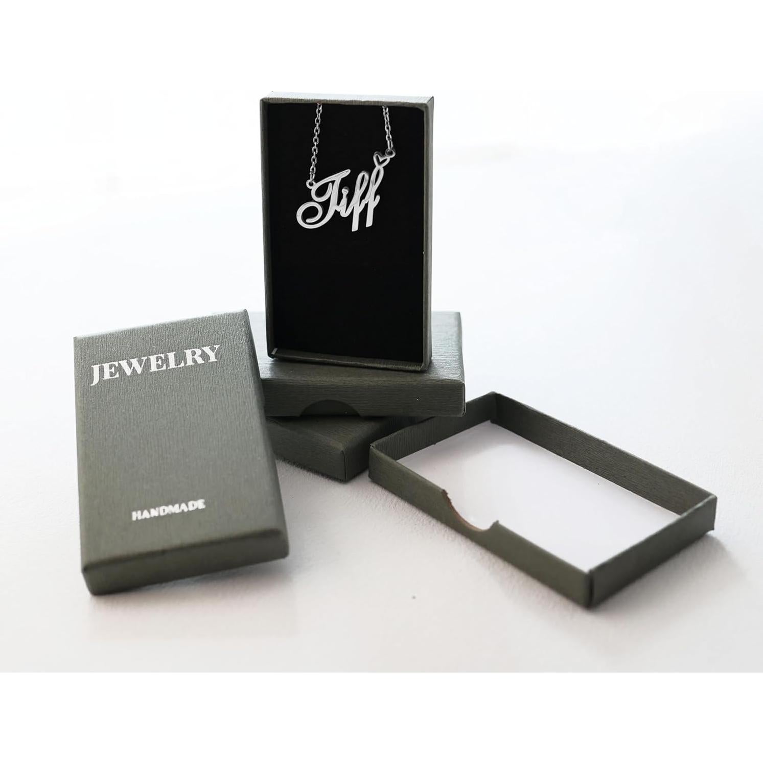 Collar de Nombre Personalizado AOLO Acero Inoxidable 35.6 cm