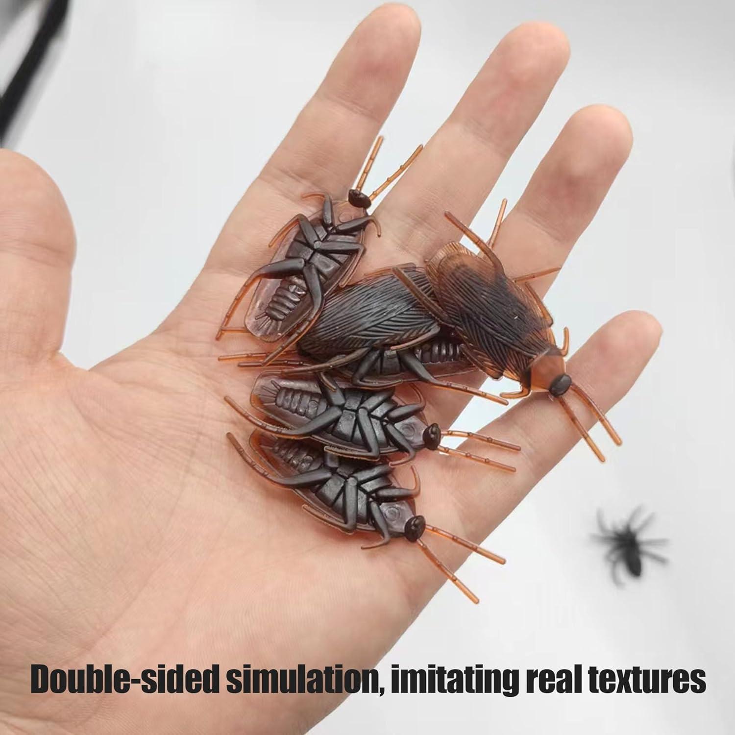 40 Bichos Falsos Realistas para Bromas - Cucarachas y Arañas