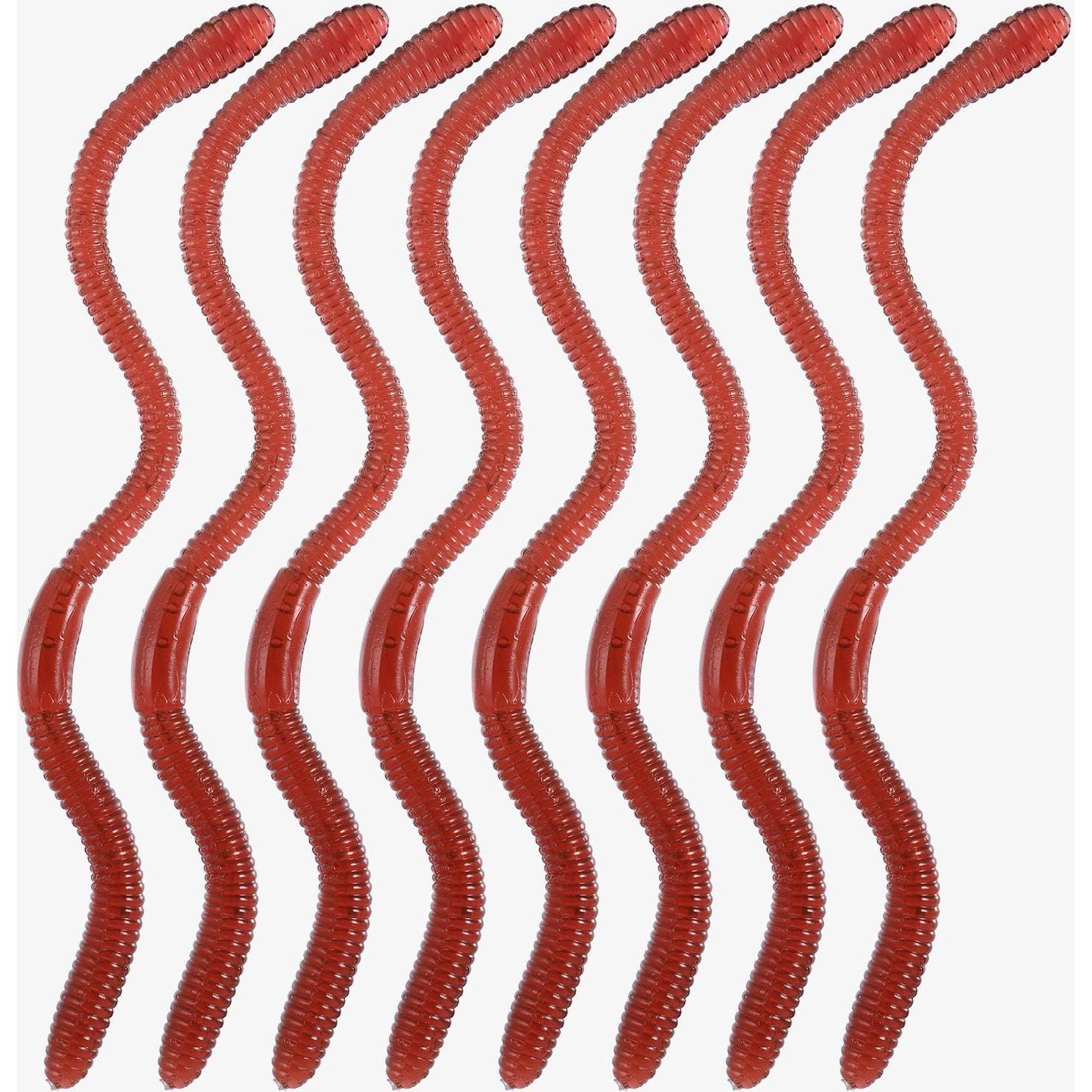 16 Piezas Gusanitos Falsos Gejoy de Goma Realista para Bromas