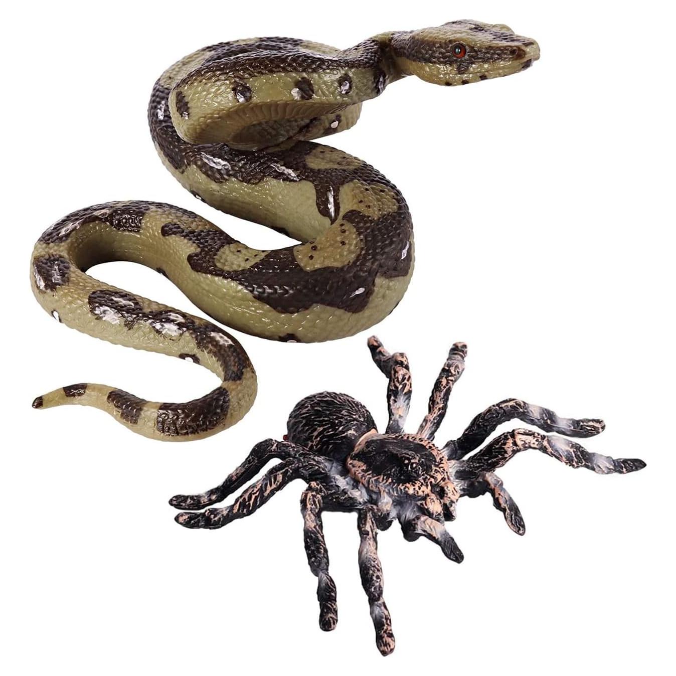 Juguete de Broma Serpiente y Araña Falsa BOTICAKO PVC