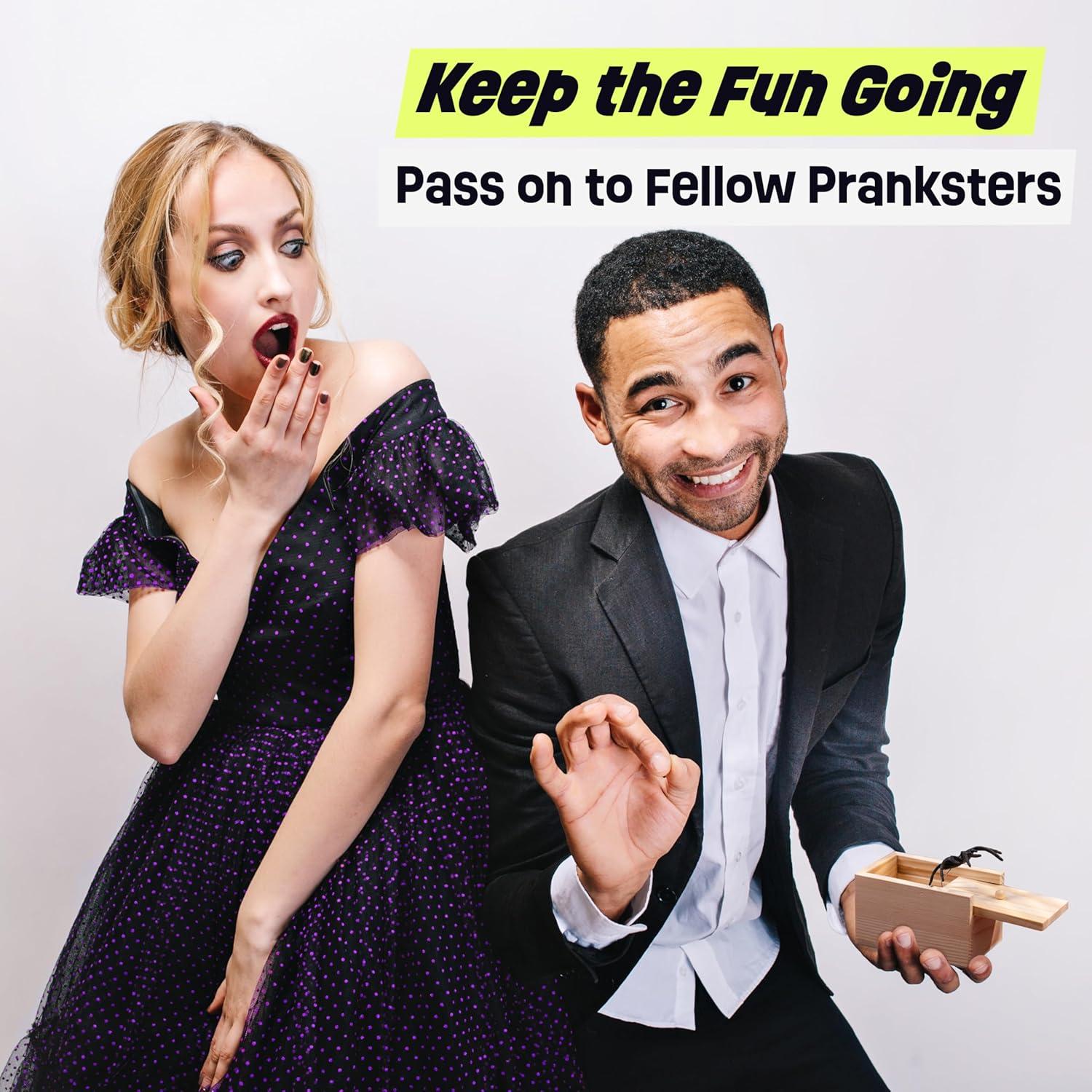 Caja de Broma de Araña Original FunFamz - Juguete Divertido