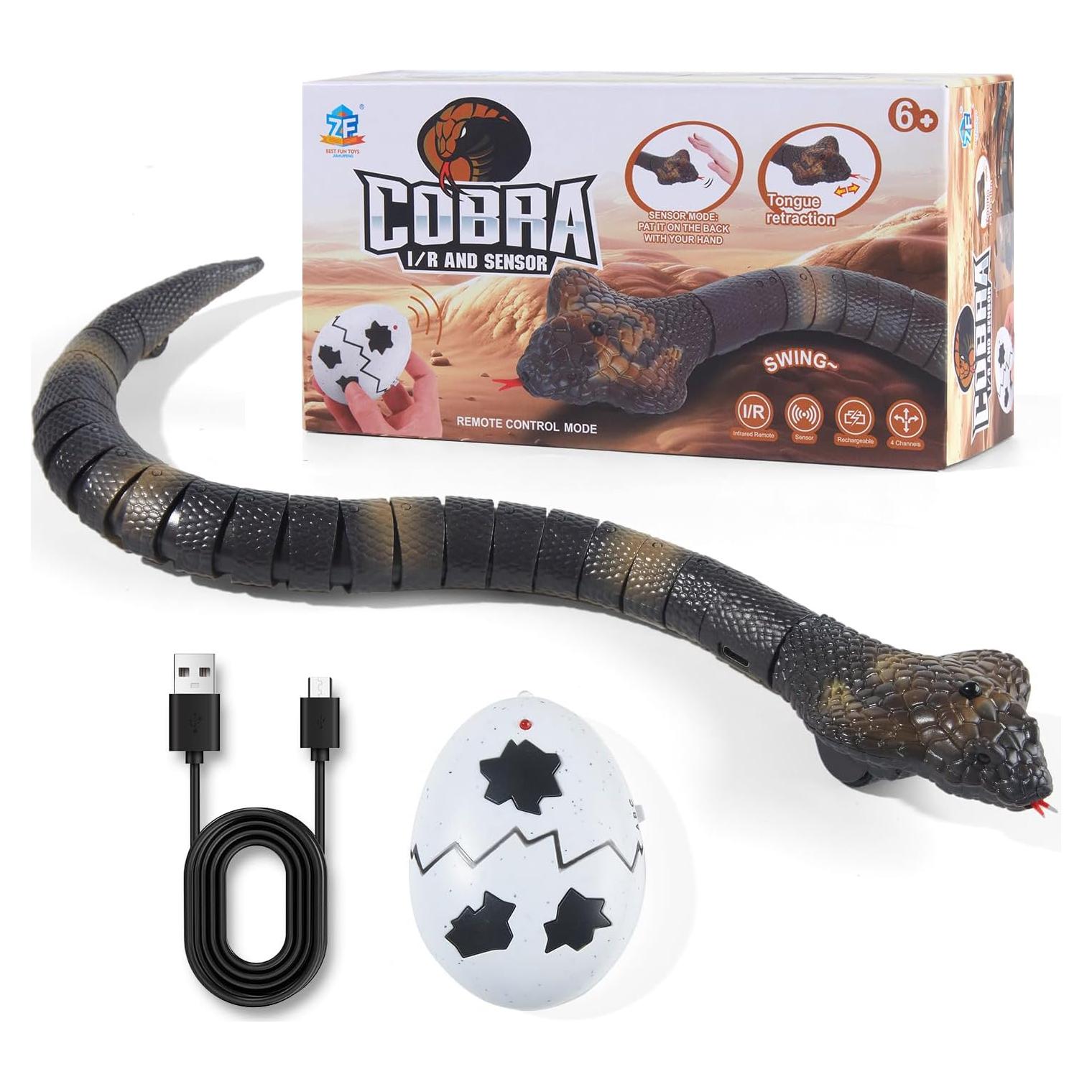 Juguete de Serpiente RC AMCHSURI Recargable USB 22cm