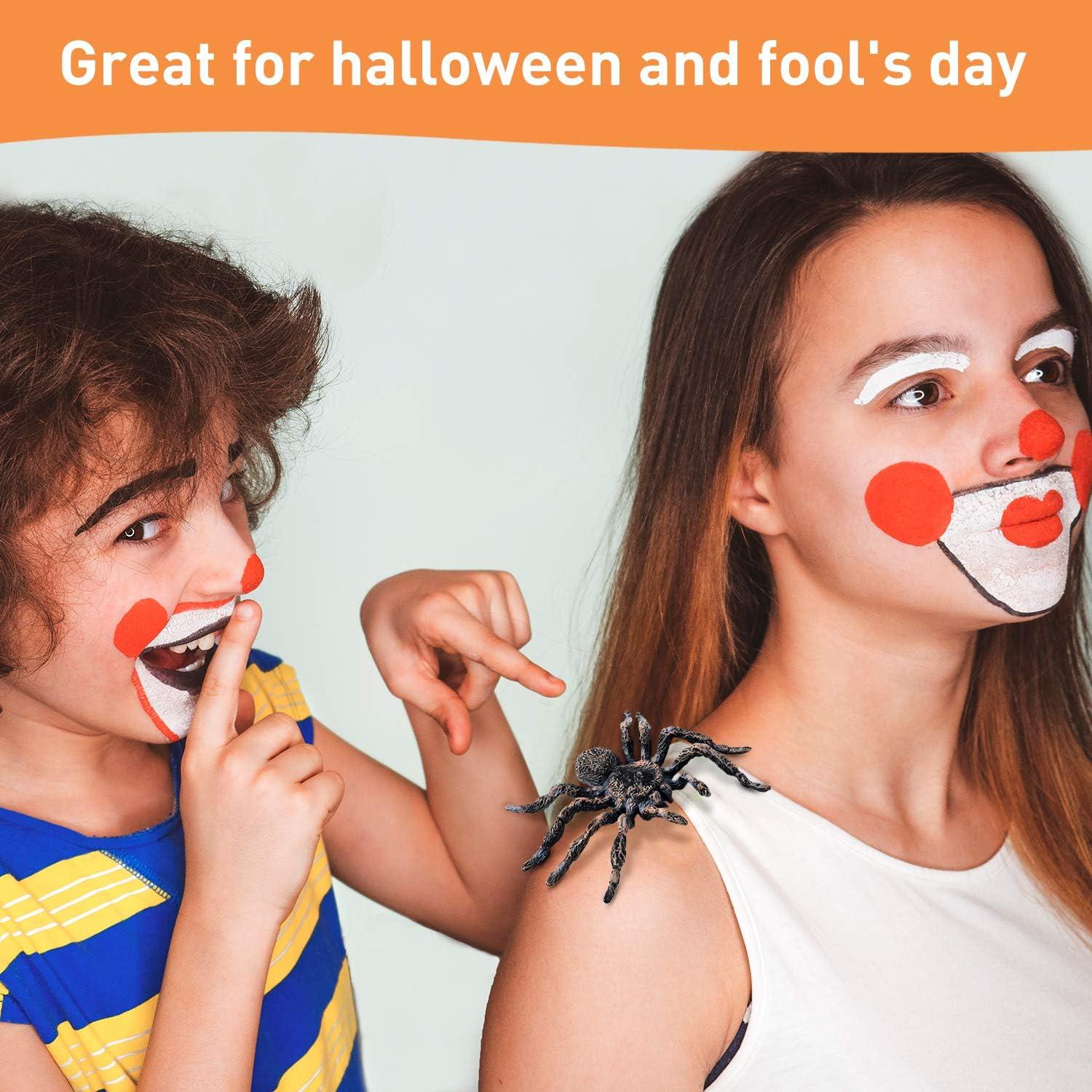 4 Piezas Araña Realista de Plástico Skylety 9.4cm Juguete