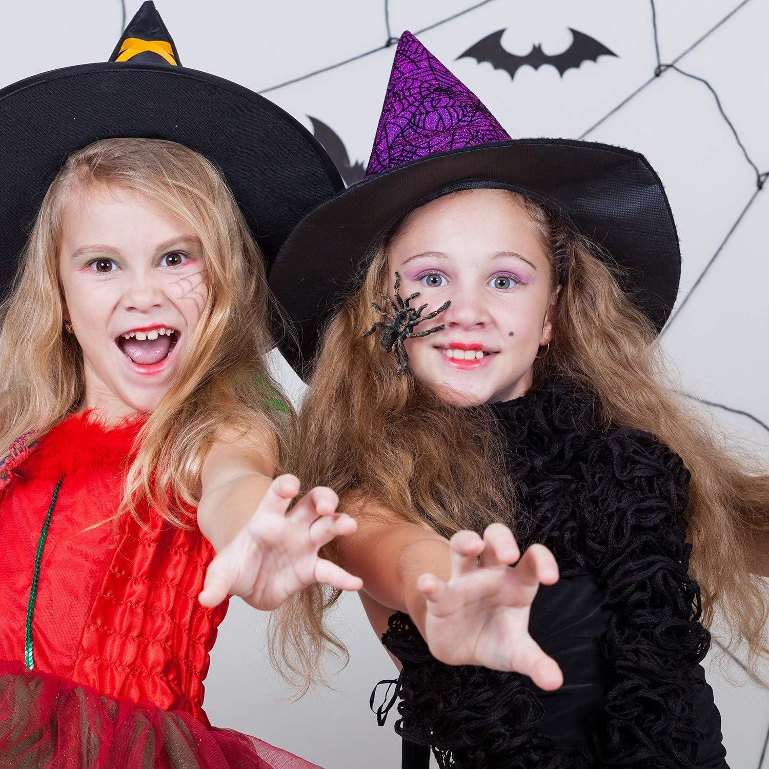 4 Piezas Araña Realista de Plástico Skylety 9.4cm Juguete