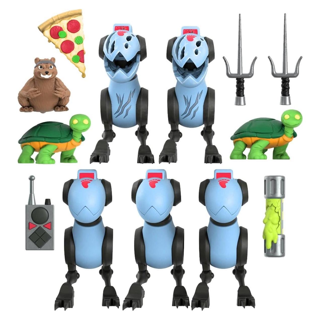 Pack de Mousers ULTIMATES! Super7 Tortugas Ninja 5 Figuras