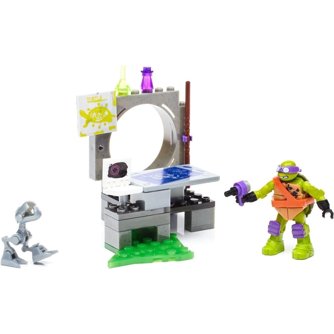 Mega Construx Tortugas Ninja Donnie Ataque de Mouser 113g