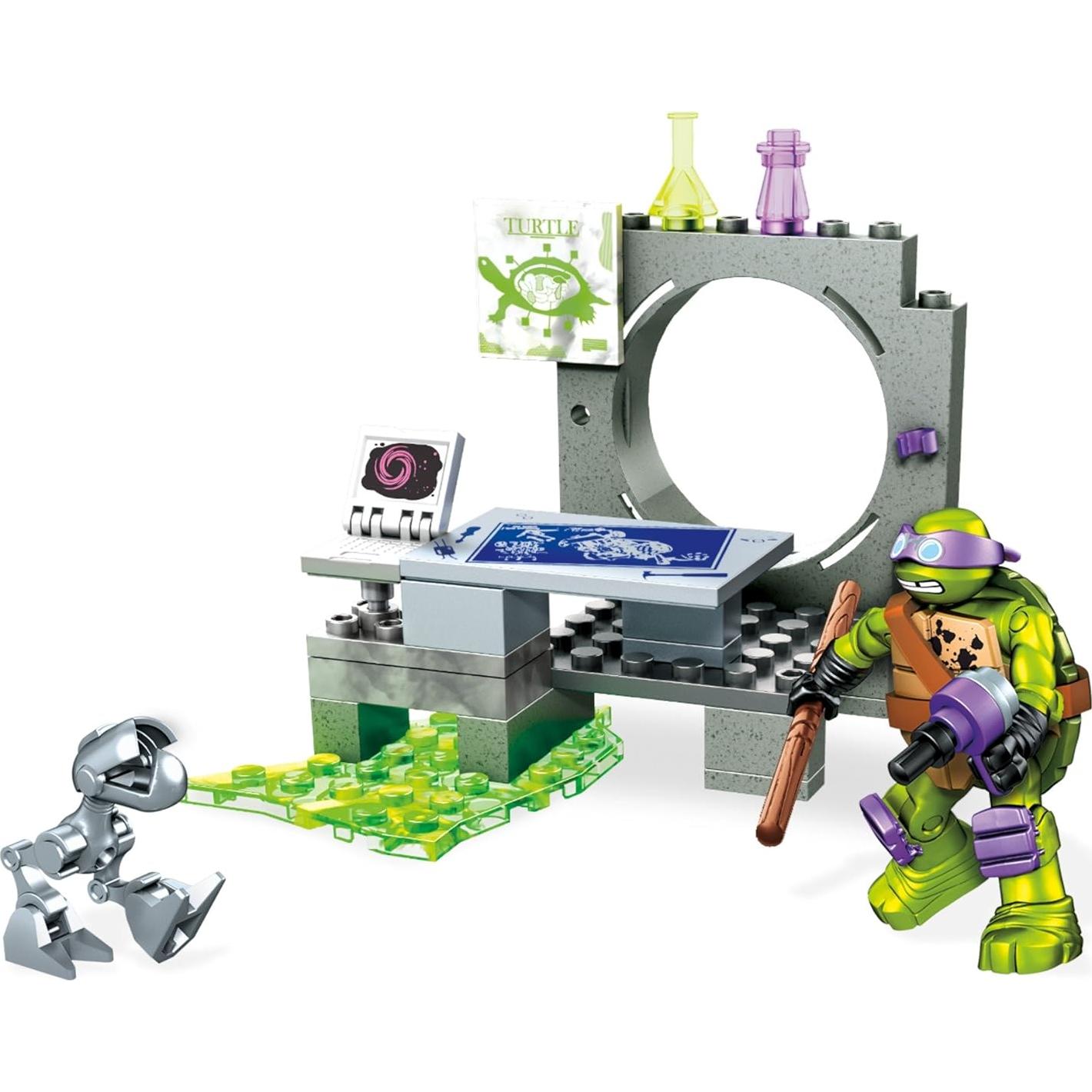 Mega Construx Tortugas Ninja Donnie Ataque de Mouser 113g