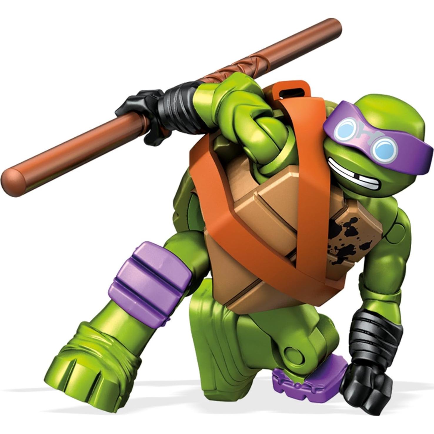 Mega Construx Tortugas Ninja Donnie Ataque de Mouser 113g