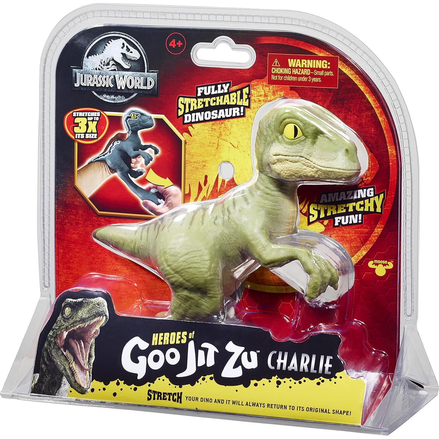 Héroes de Goo Jit Zu Charlie - Dinosaurio Estirable 17.3cm