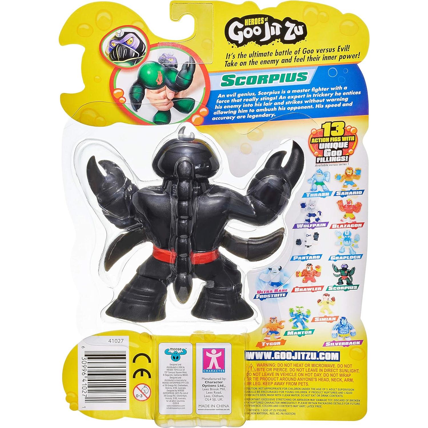 Figura de acción Goo Jit Zu Scorpius el Escorpión 14 cm