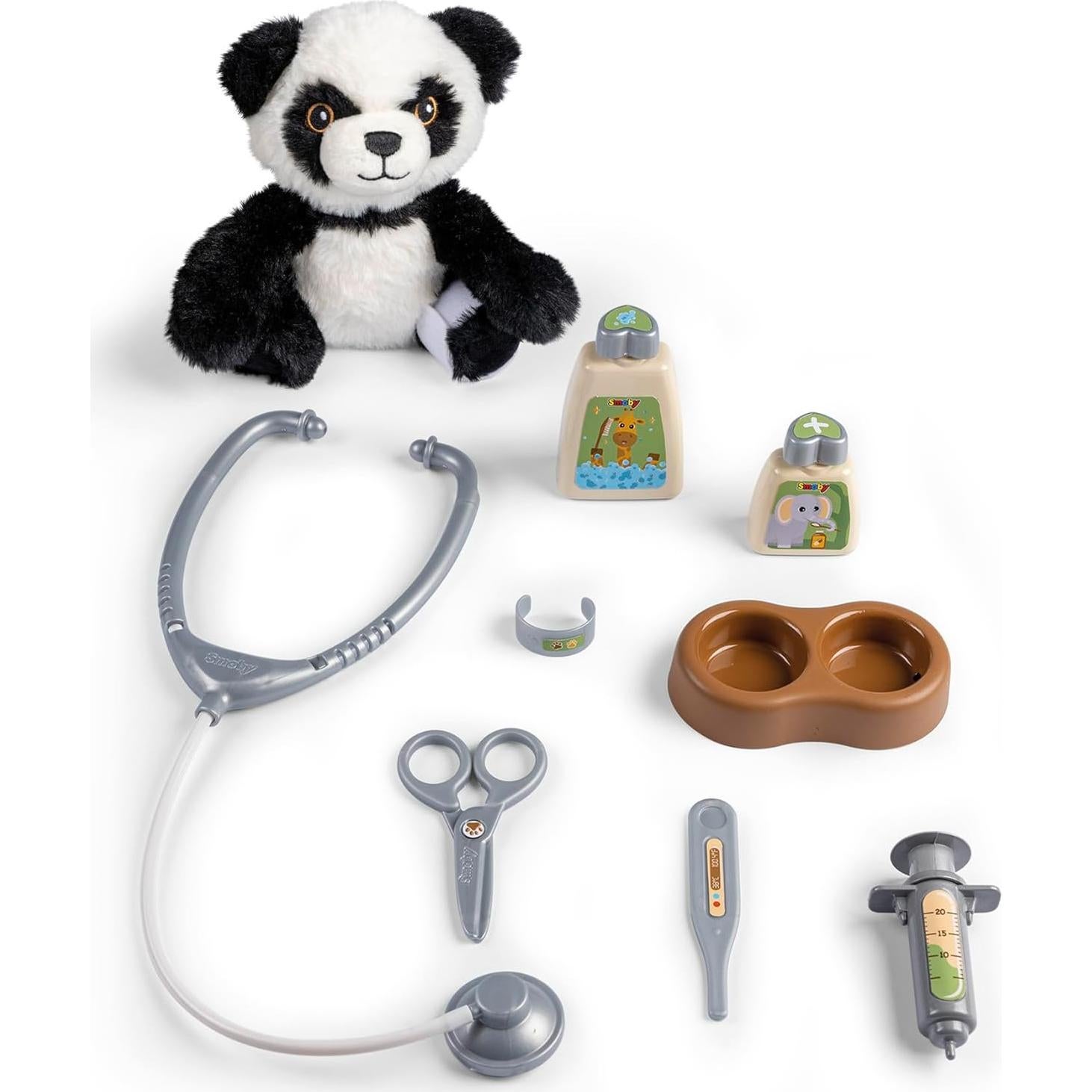 Carro Veterinario Smoby 7600340405 con 10 Accesorios y Panda