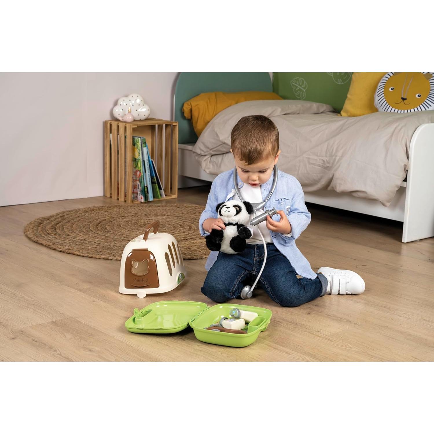 Carro Veterinario Smoby 7600340405 con 10 Accesorios y Panda
