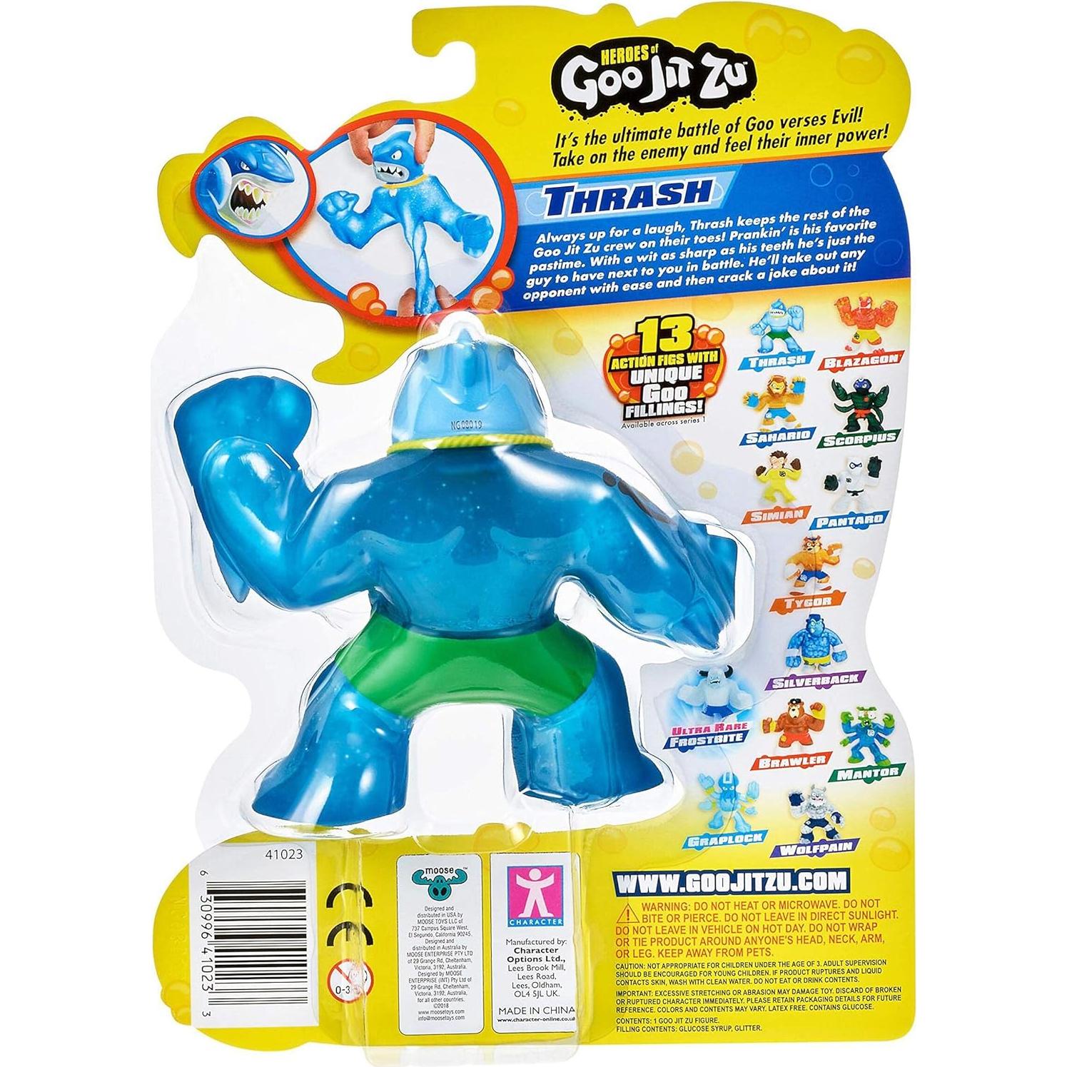 Figura de Acción Tiburón Elástico Goo Jit Zu Thrash 15 cm