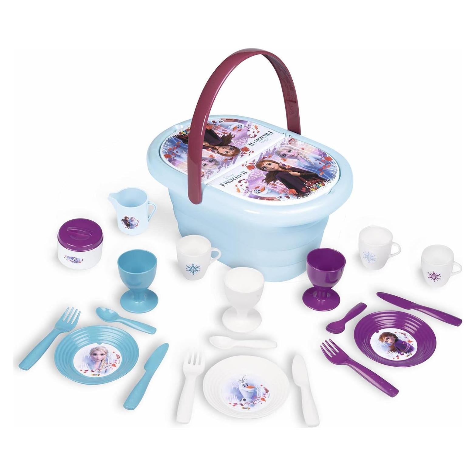 Canasta de Picnic Frozen 2 Smoby 21 Accesorios 26.4x18.8cm