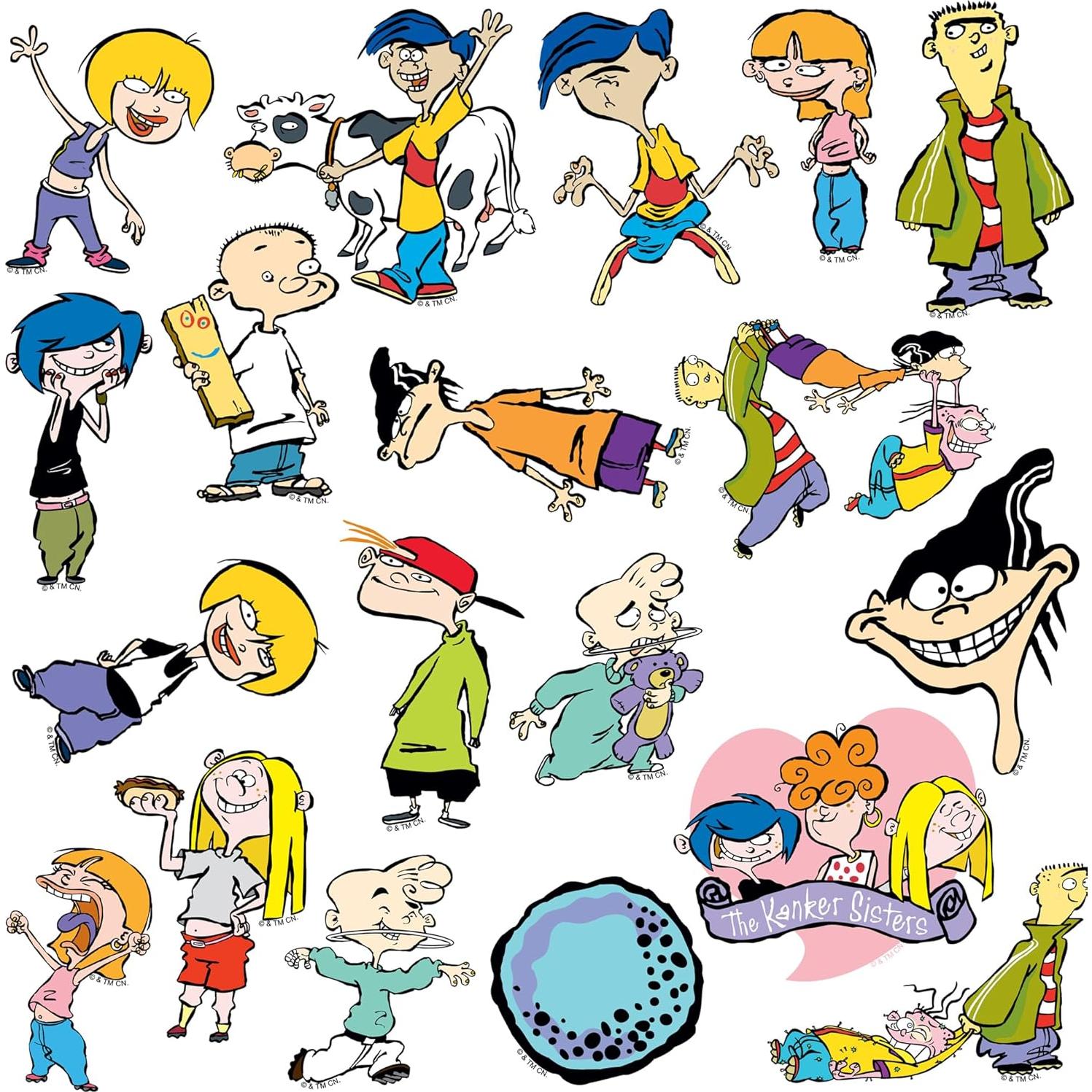 Stickers de Vinilo Ed, Edd n Eddy - Paquete de 50ct Premium