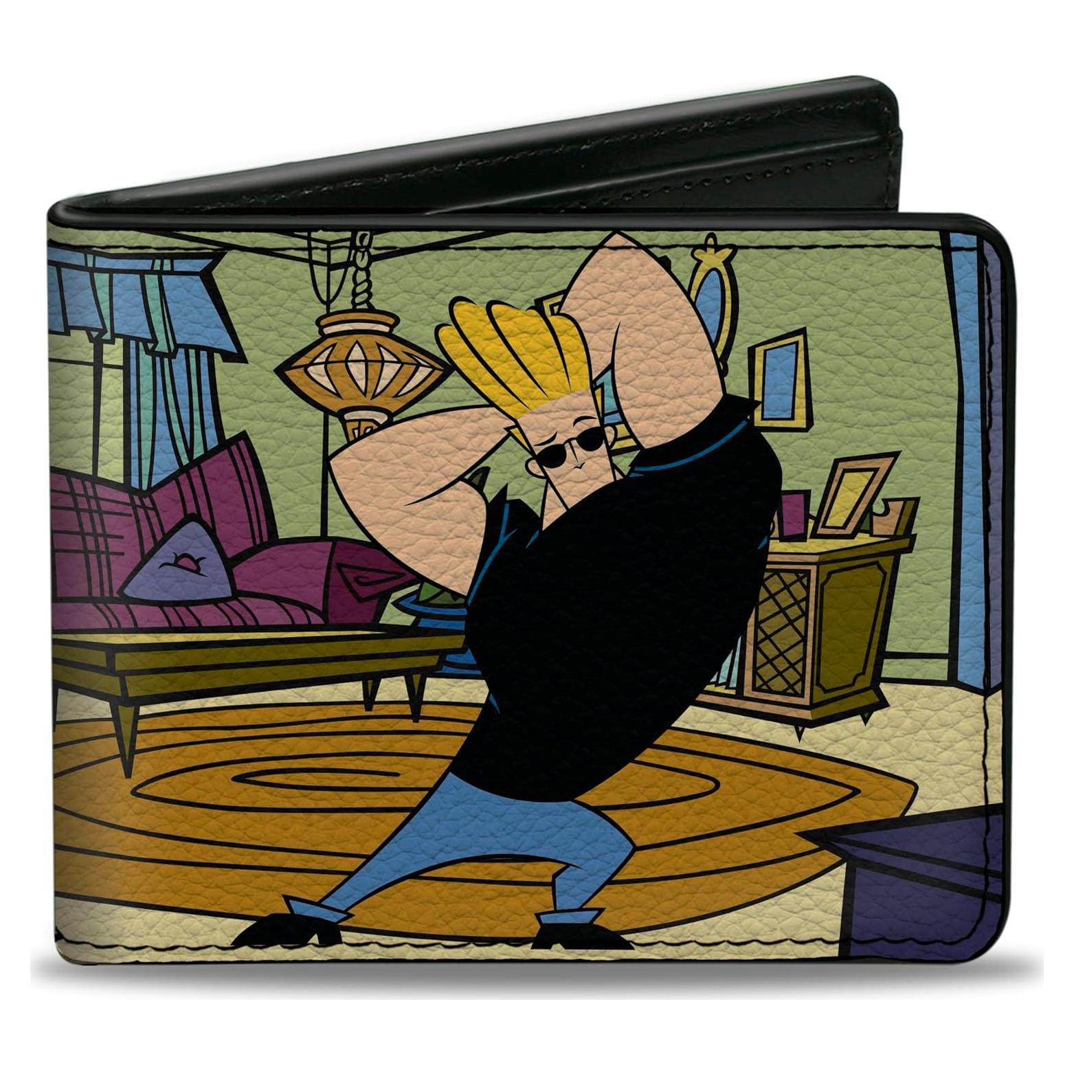 Cartera Bifold Johnny Bravo de Cuero Vegano - Buckle-Down