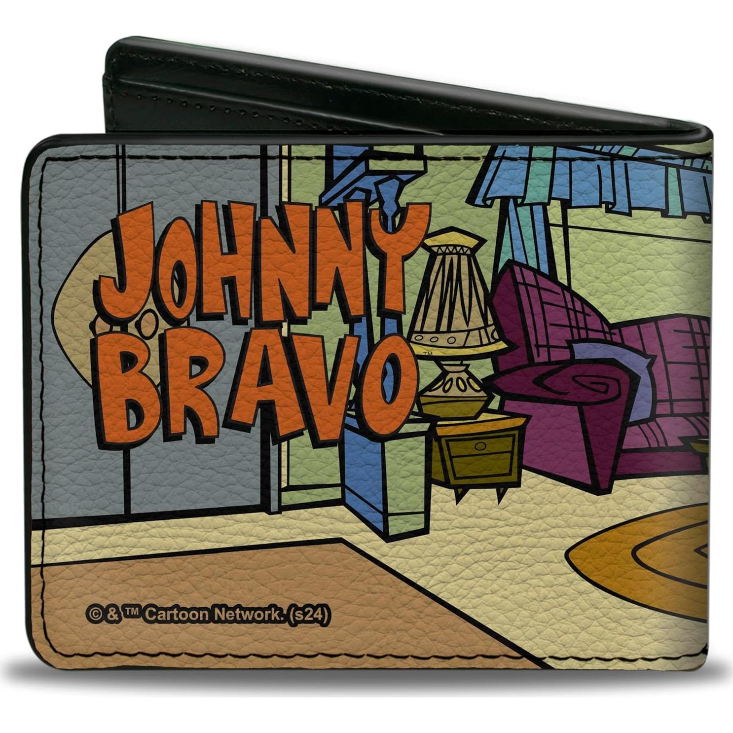 Cartera Bifold Johnny Bravo de Cuero Vegano - Buckle-Down