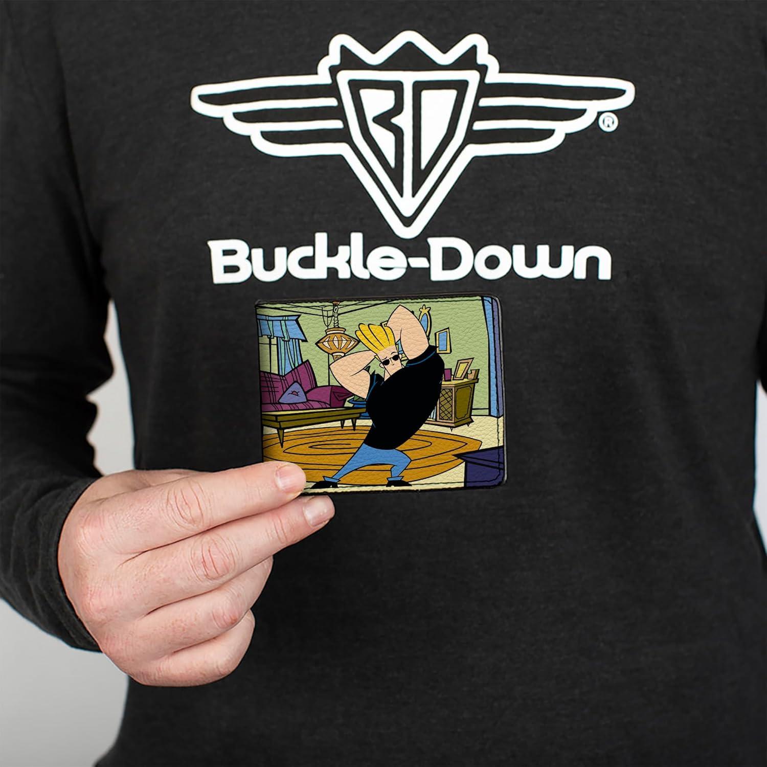 Cartera Bifold Johnny Bravo de Cuero Vegano - Buckle-Down