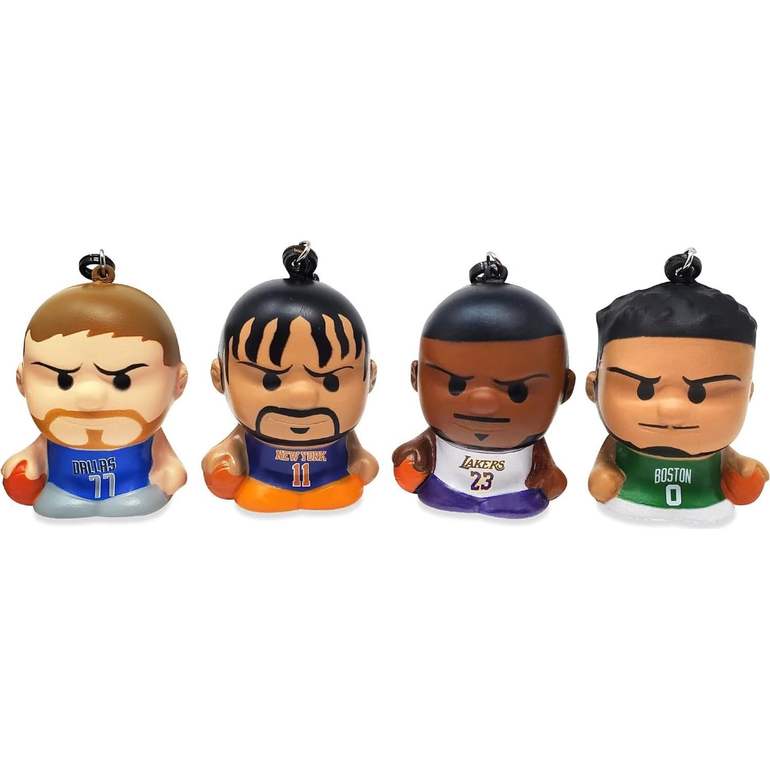 SqueezyMates NBA - Paquete de 4 Figuras de Espuma - Animal de Fiesta